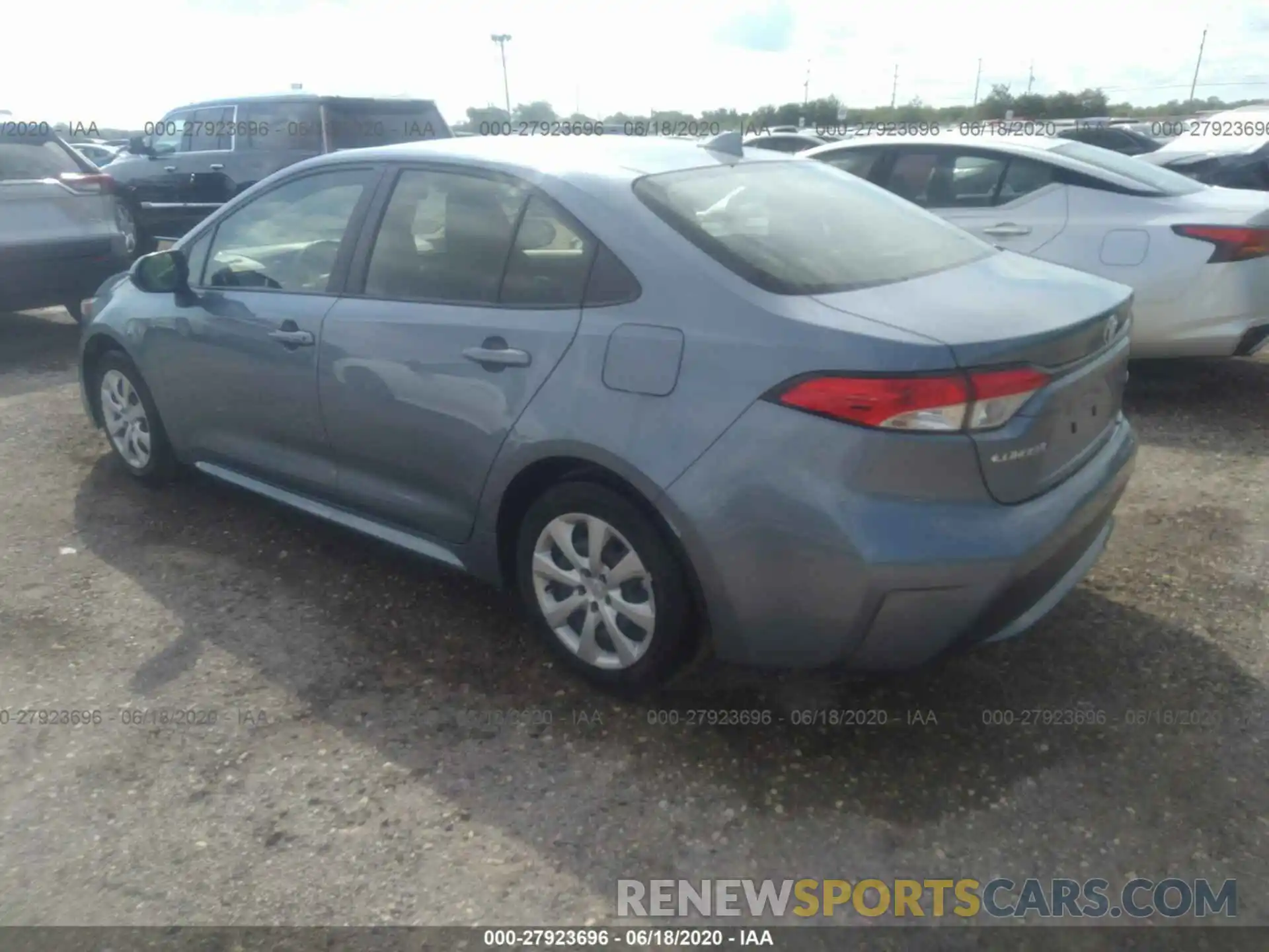 3 Photograph of a damaged car JTDEPRAE1LJ045415 TOYOTA COROLLA 2020