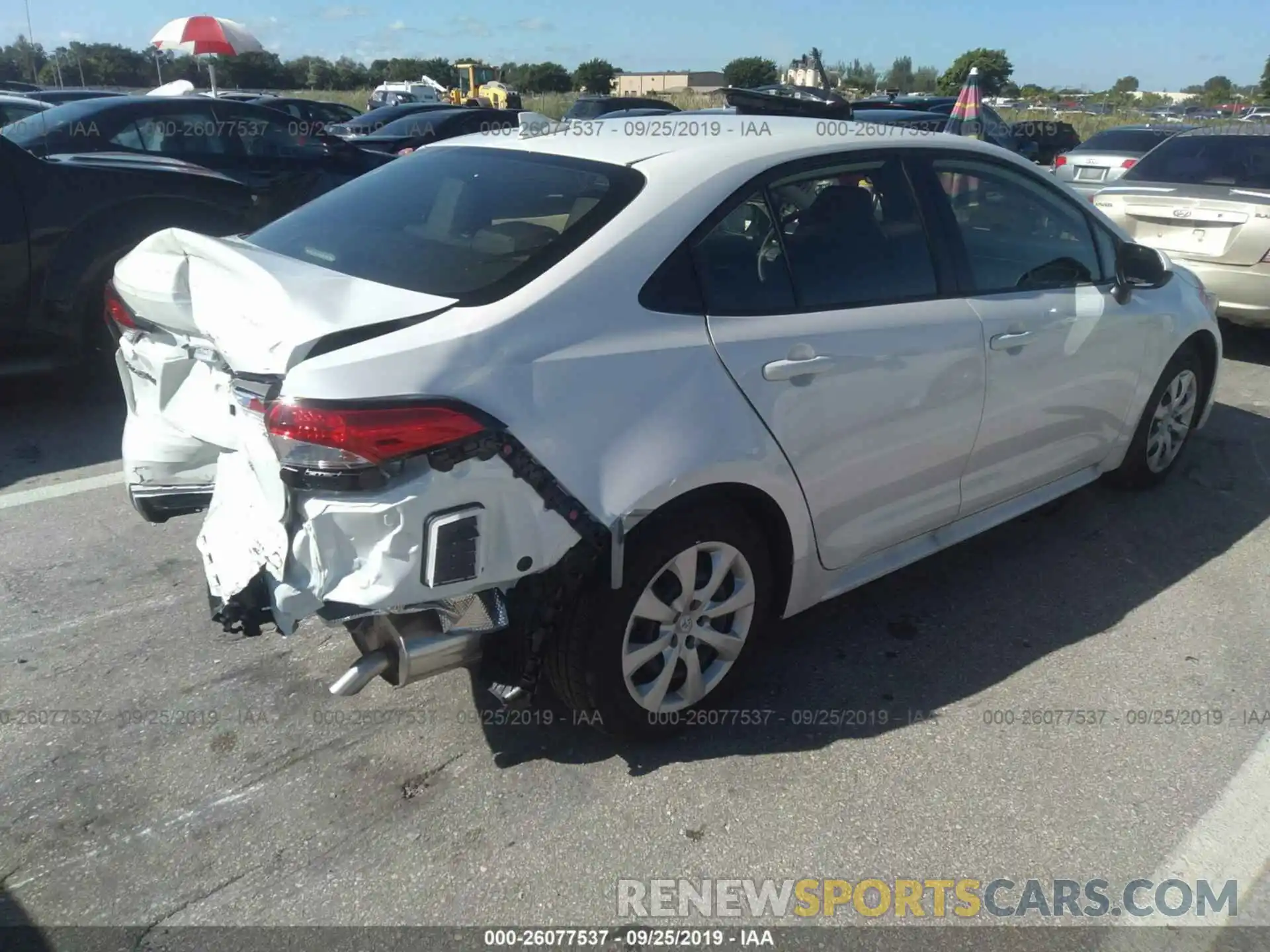 4 Photograph of a damaged car JTDEPRAE1LJ045690 TOYOTA COROLLA 2020