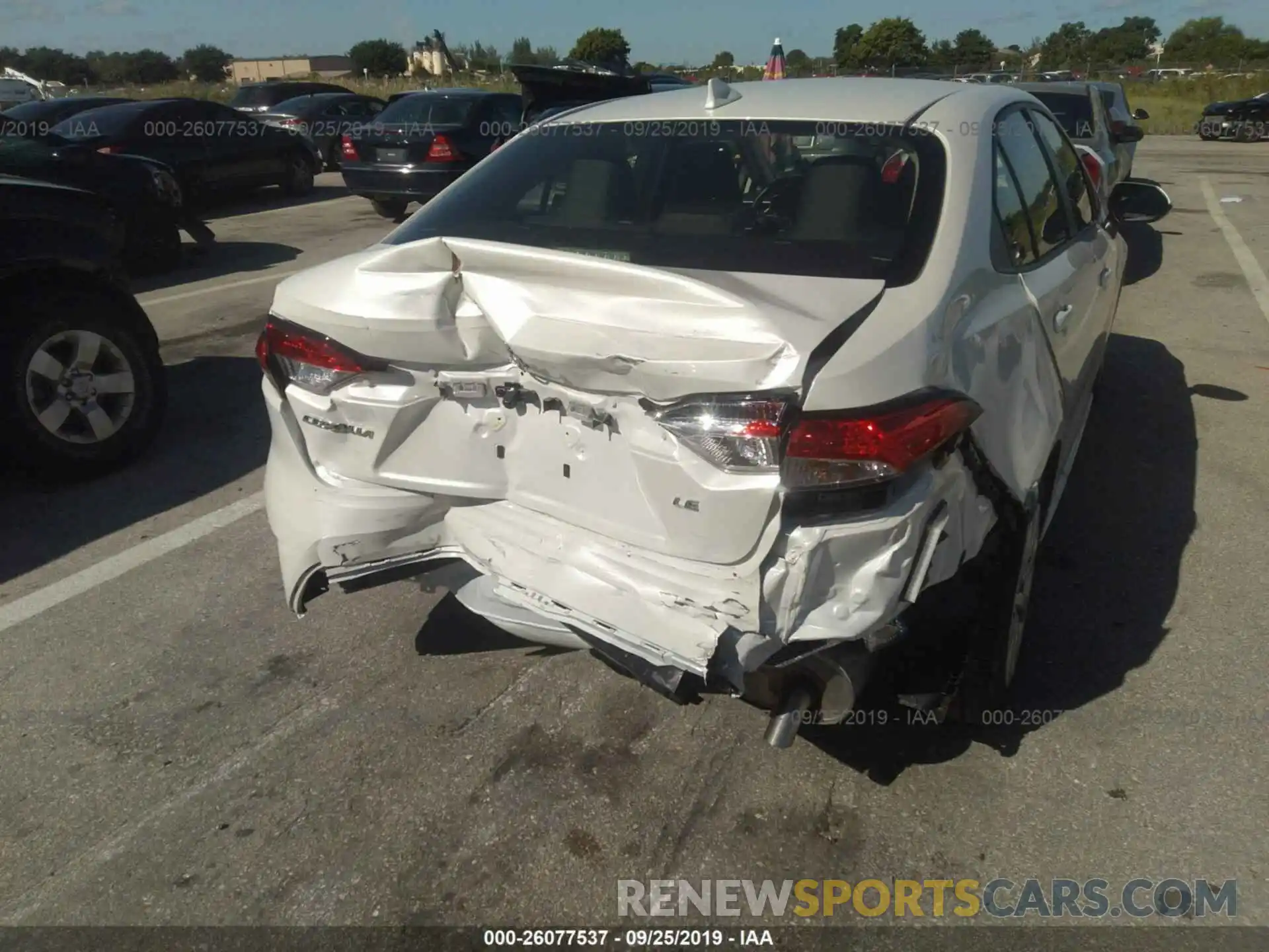 6 Photograph of a damaged car JTDEPRAE1LJ045690 TOYOTA COROLLA 2020