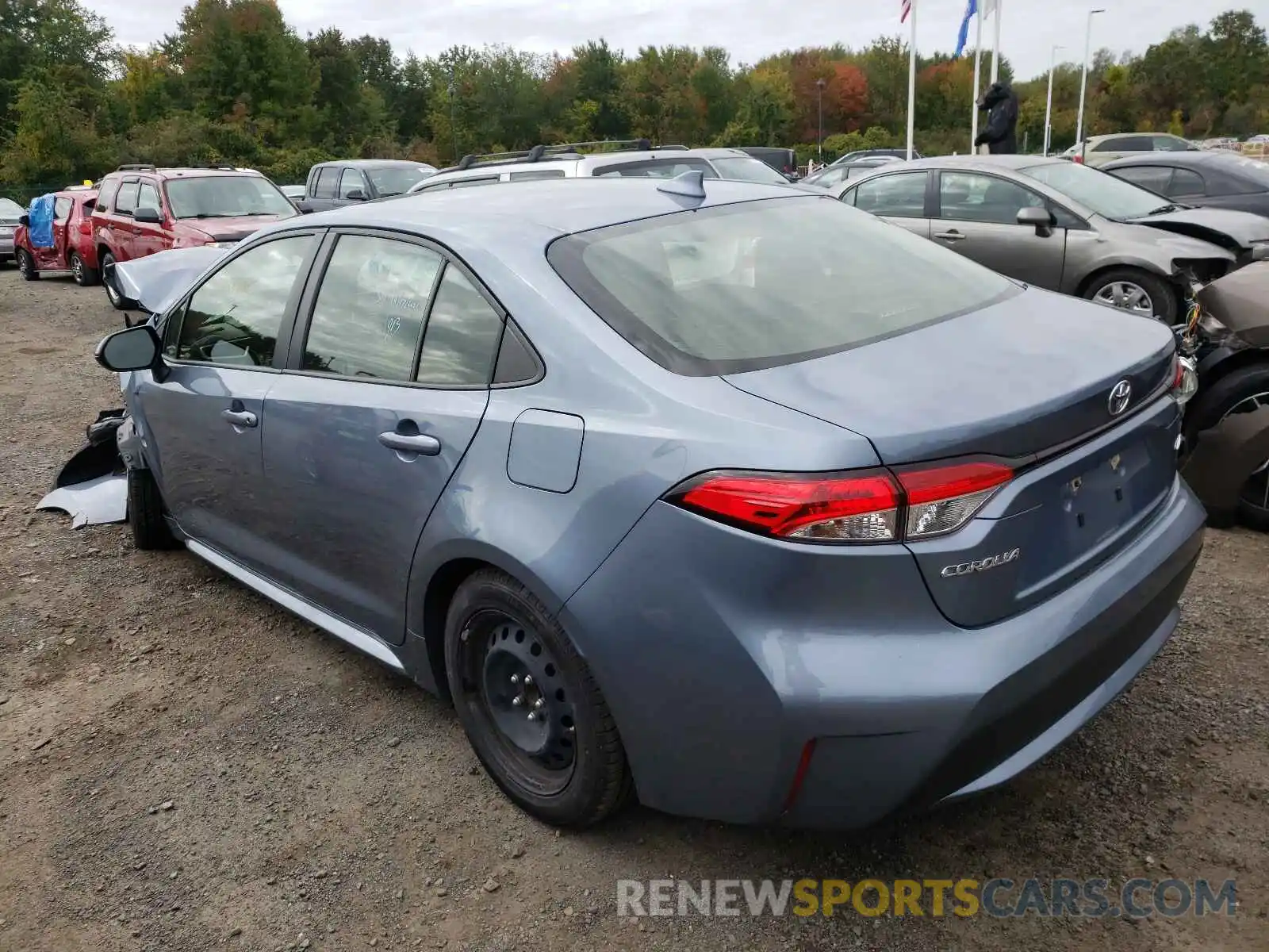 3 Photograph of a damaged car JTDEPRAE1LJ047214 TOYOTA COROLLA 2020