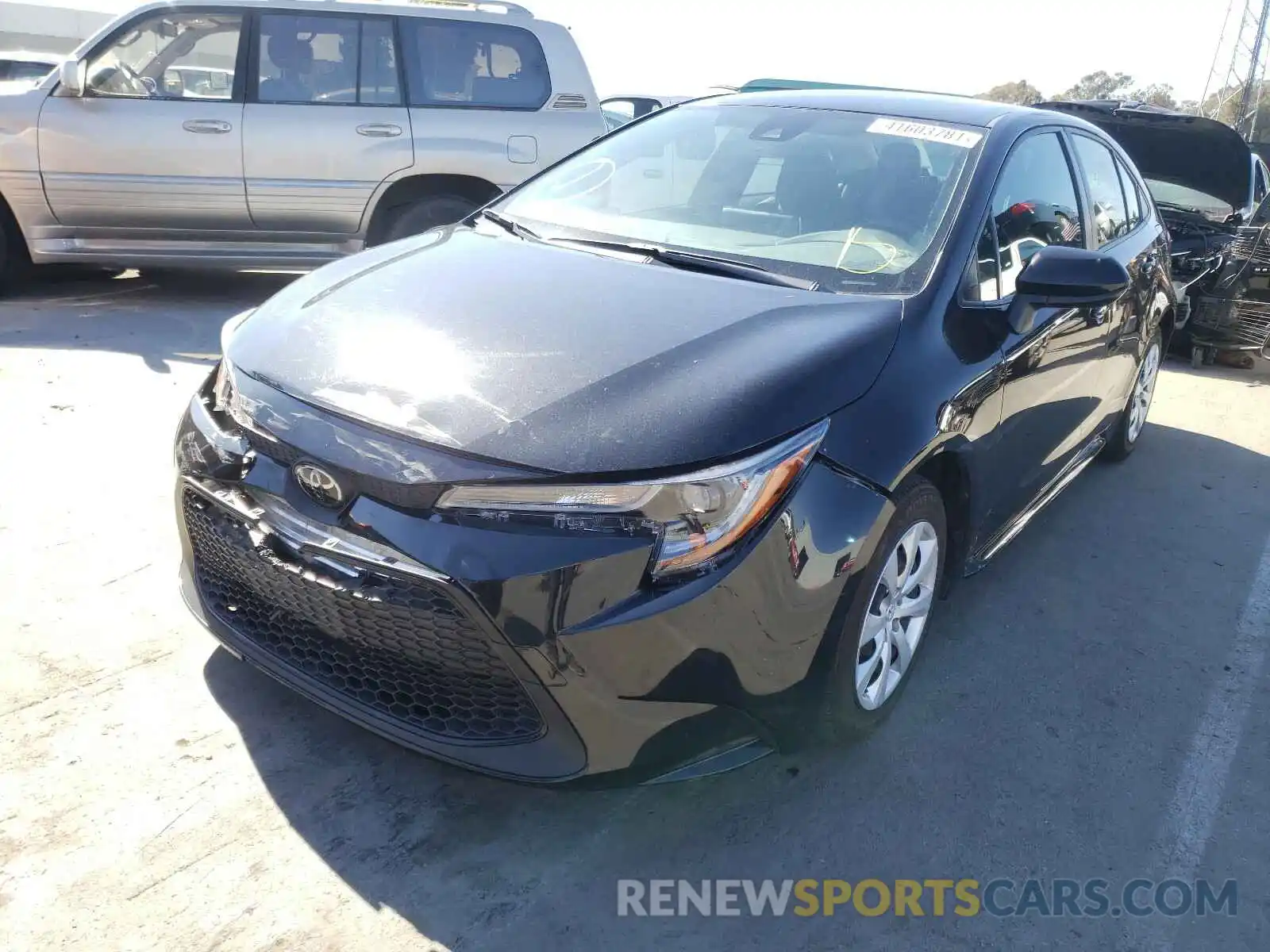 2 Photograph of a damaged car JTDEPRAE1LJ051148 TOYOTA COROLLA 2020