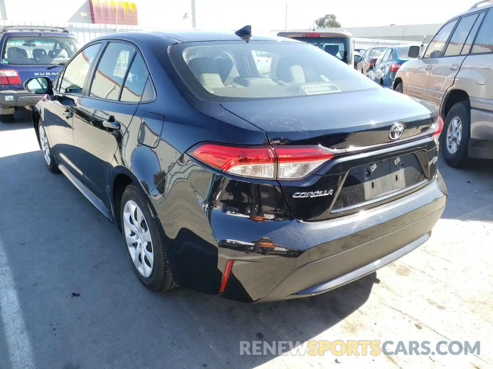 3 Photograph of a damaged car JTDEPRAE1LJ051148 TOYOTA COROLLA 2020