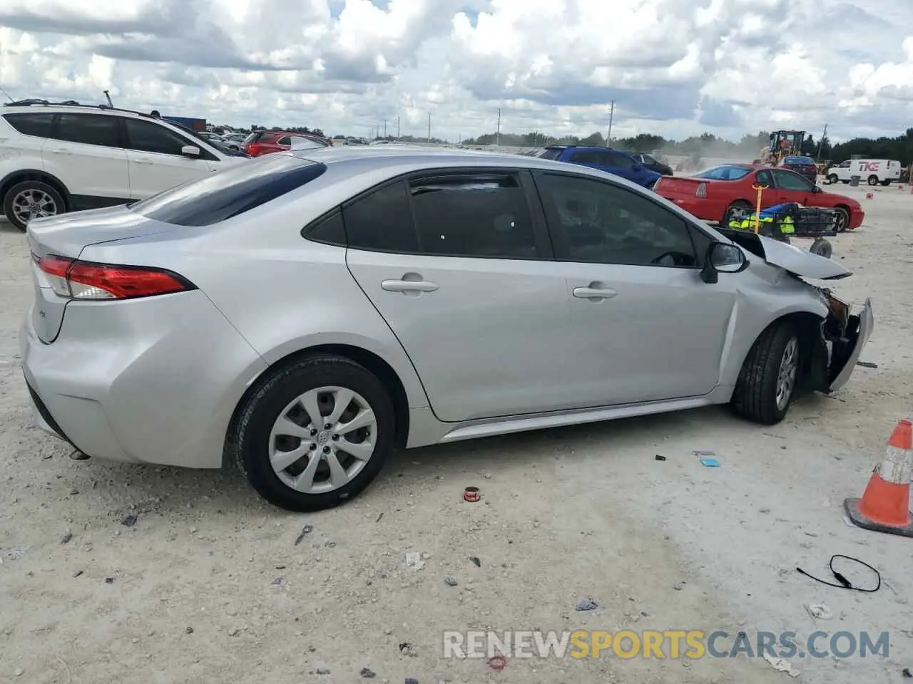 3 Photograph of a damaged car JTDEPRAE1LJ054146 TOYOTA COROLLA 2020