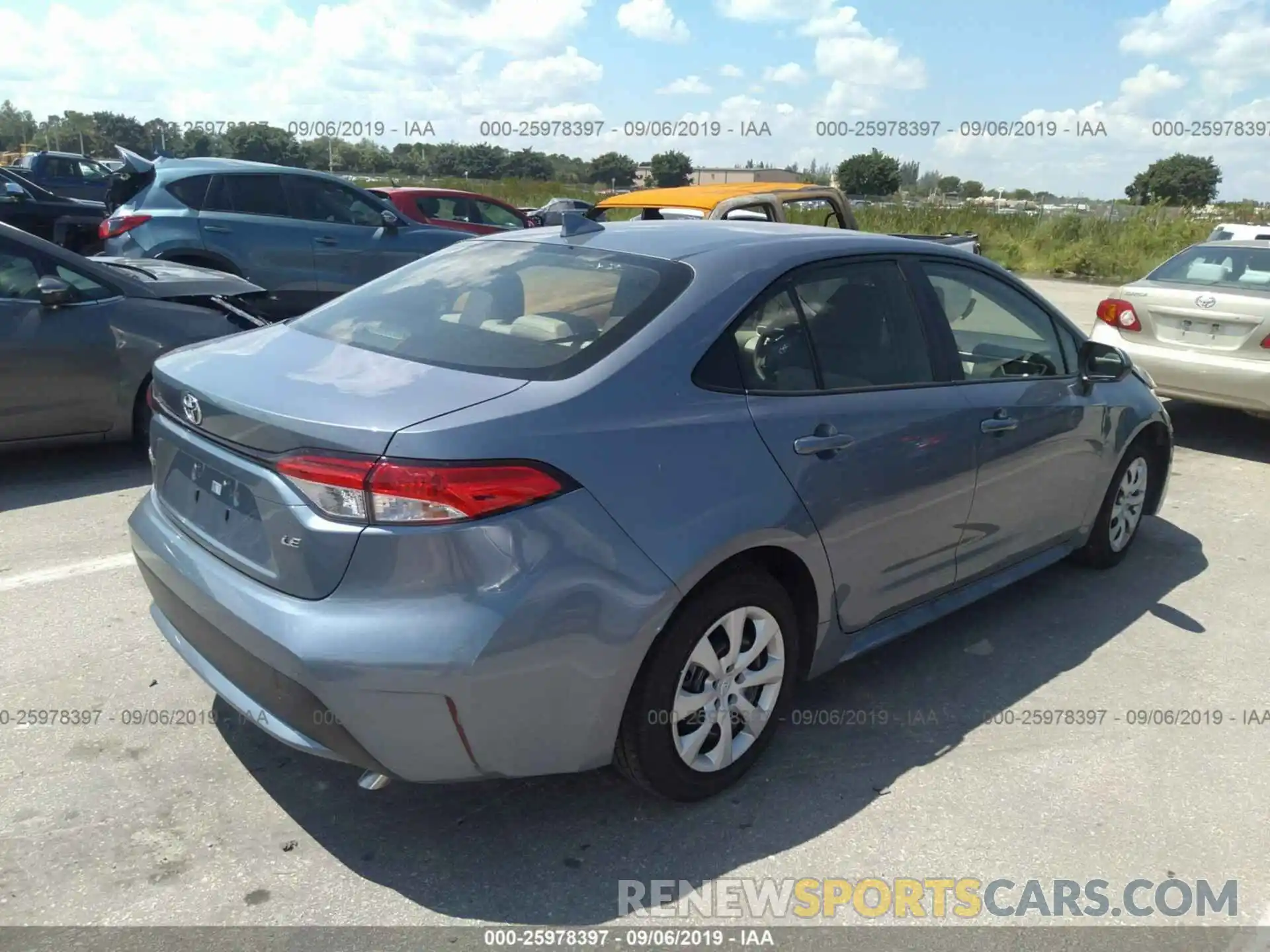 4 Photograph of a damaged car JTDEPRAE1LJ054891 TOYOTA COROLLA 2020