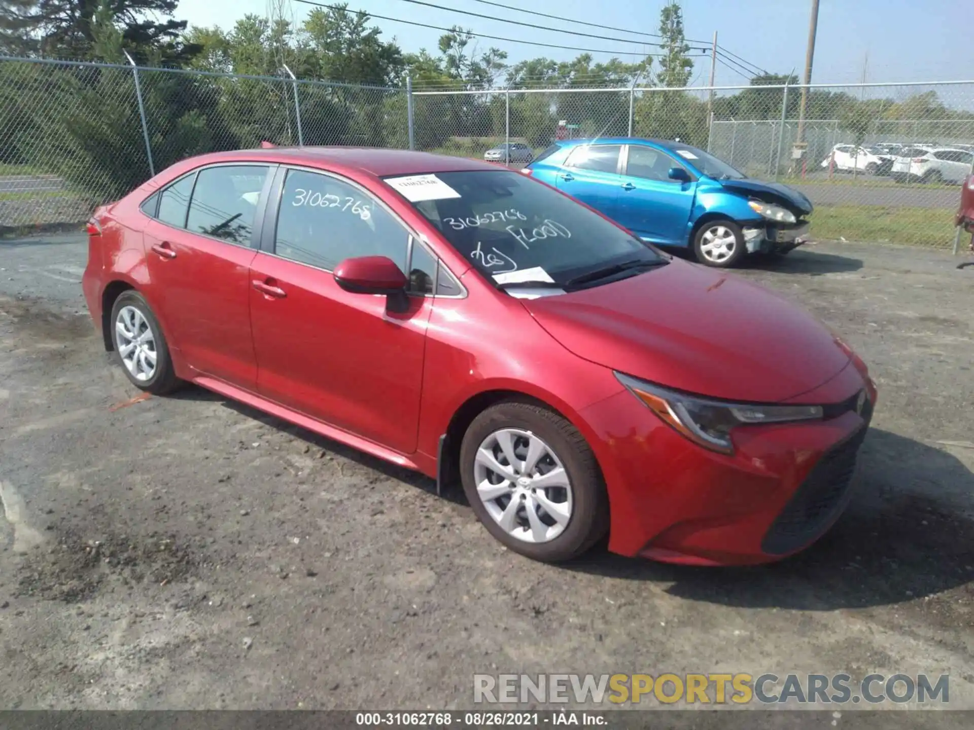 1 Photograph of a damaged car JTDEPRAE1LJ057340 TOYOTA COROLLA 2020