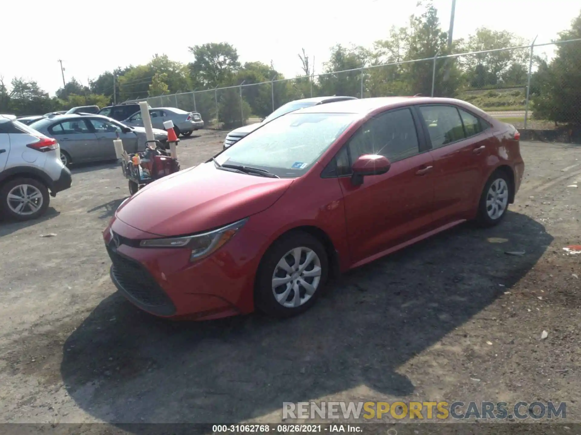 2 Photograph of a damaged car JTDEPRAE1LJ057340 TOYOTA COROLLA 2020