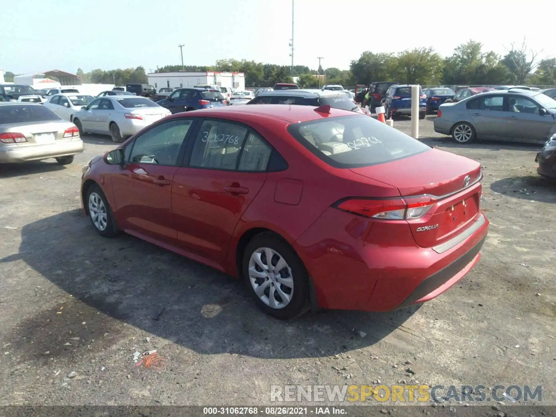 3 Photograph of a damaged car JTDEPRAE1LJ057340 TOYOTA COROLLA 2020