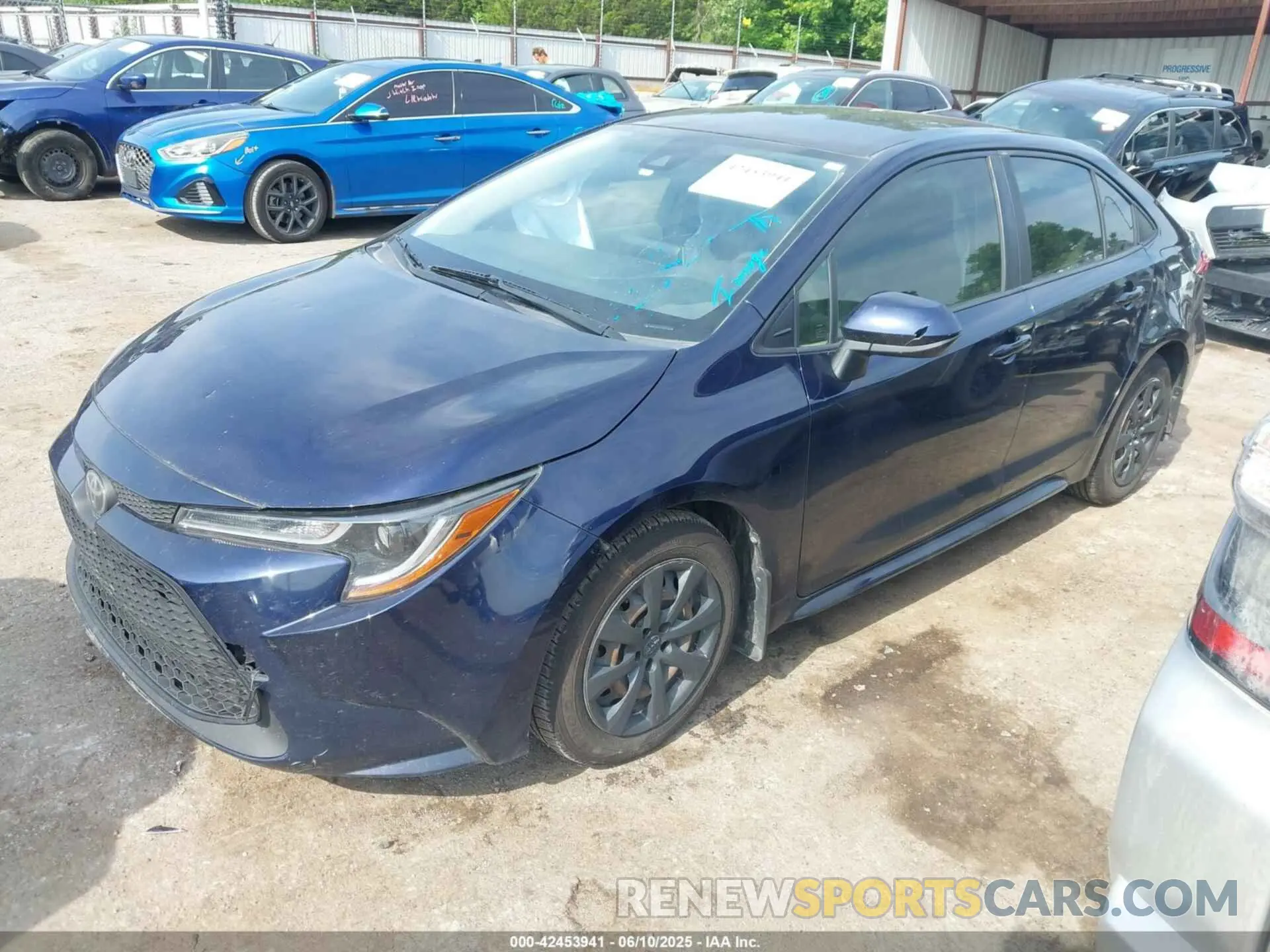 2 Photograph of a damaged car JTDEPRAE1LJ057483 TOYOTA COROLLA 2020