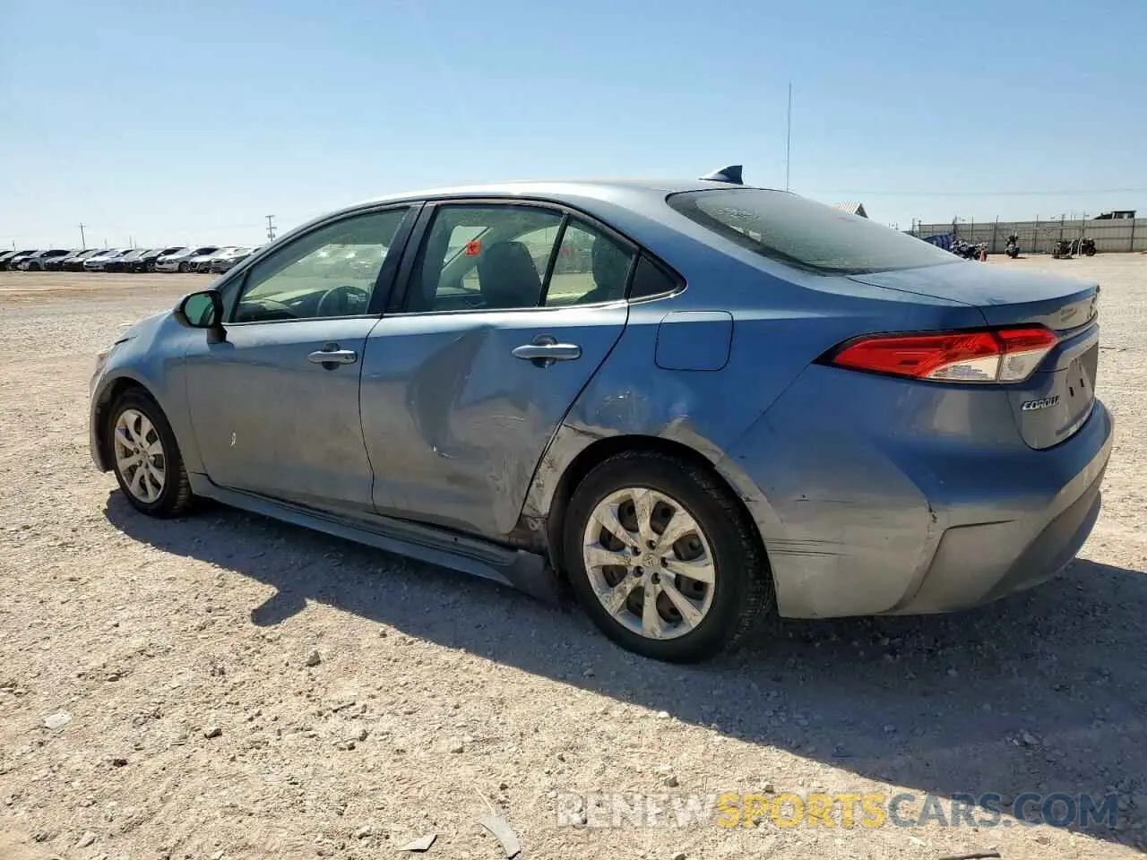 2 Photograph of a damaged car JTDEPRAE1LJ058150 TOYOTA COROLLA 2020