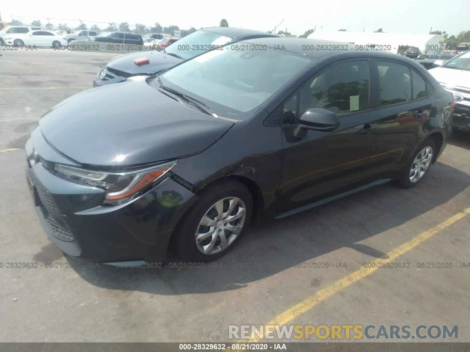 2 Photograph of a damaged car JTDEPRAE1LJ060447 TOYOTA COROLLA 2020