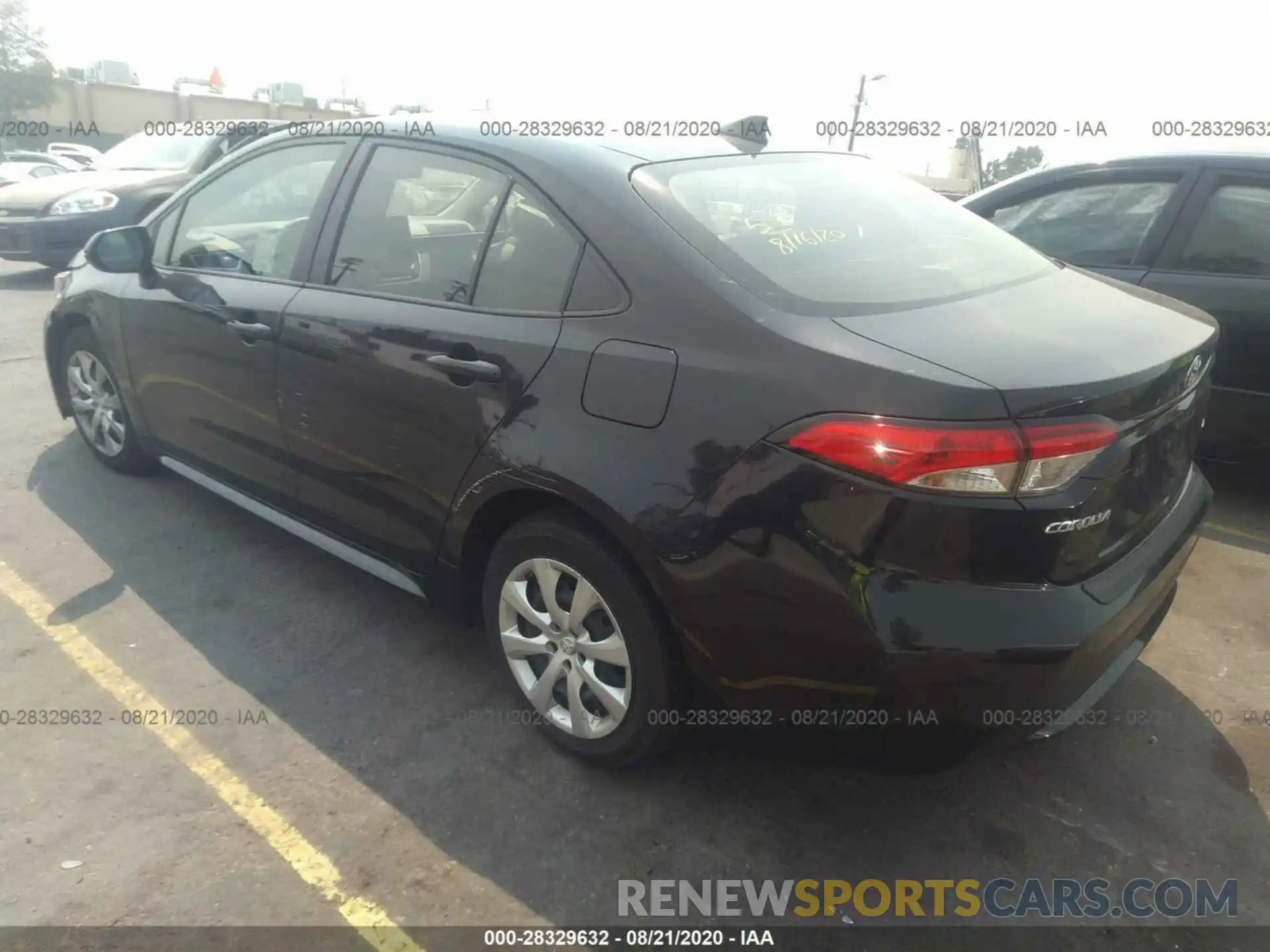 3 Photograph of a damaged car JTDEPRAE1LJ060447 TOYOTA COROLLA 2020