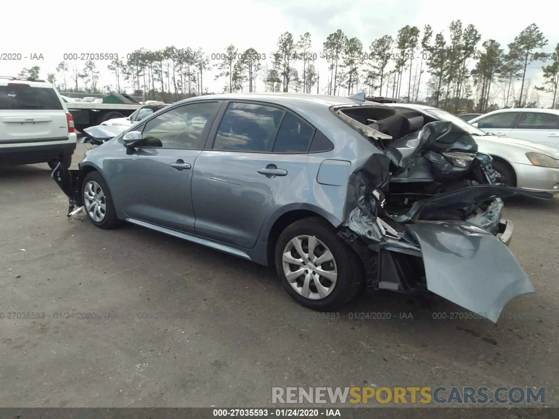 3 Photograph of a damaged car JTDEPRAE1LJ062165 TOYOTA COROLLA 2020