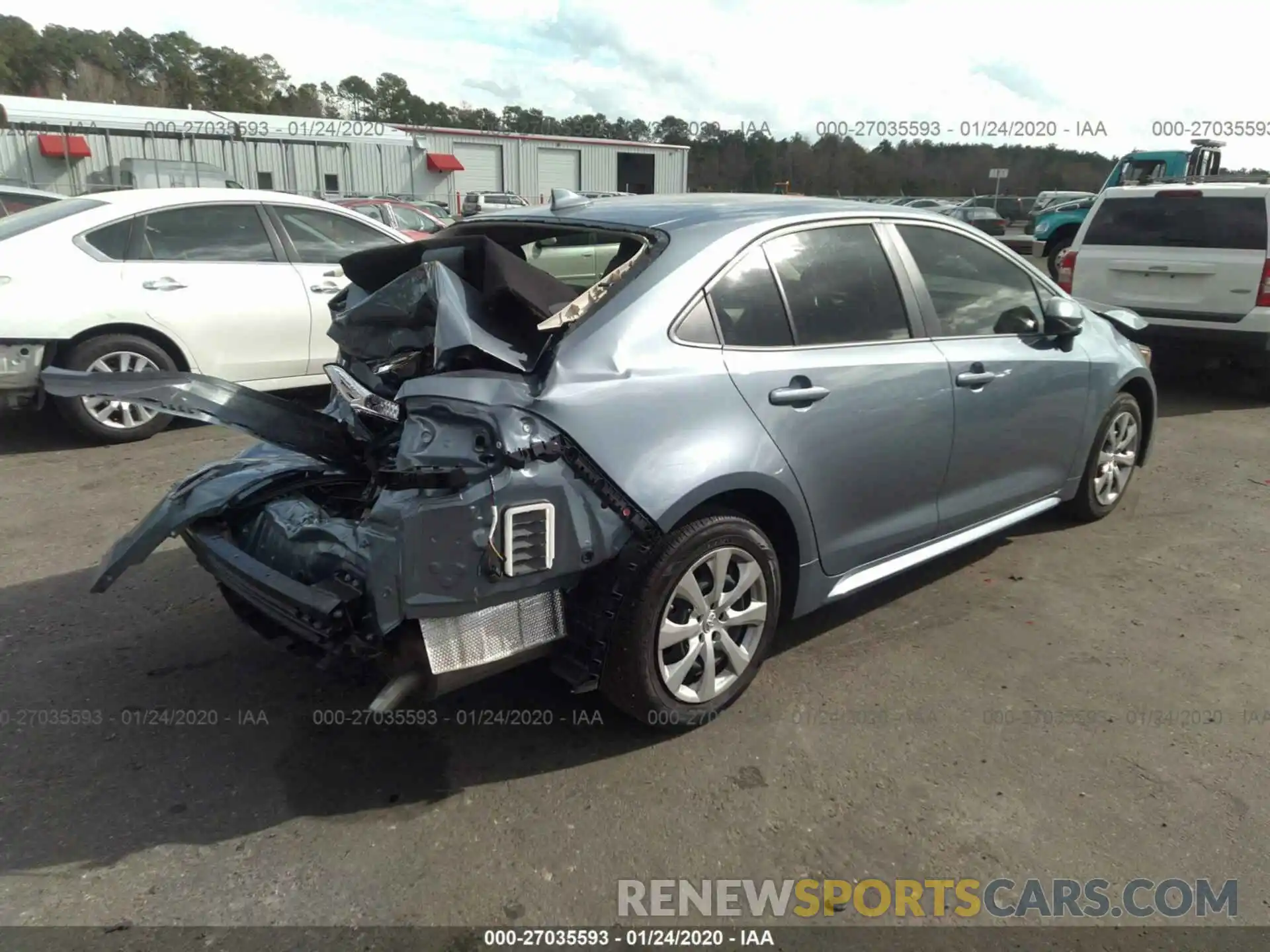 4 Photograph of a damaged car JTDEPRAE1LJ062165 TOYOTA COROLLA 2020