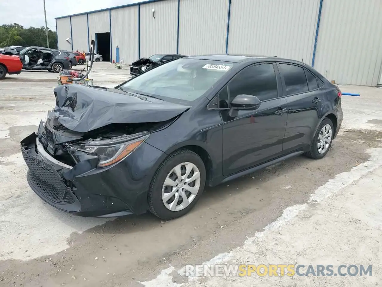 1 Photograph of a damaged car JTDEPRAE1LJ065356 TOYOTA COROLLA 2020