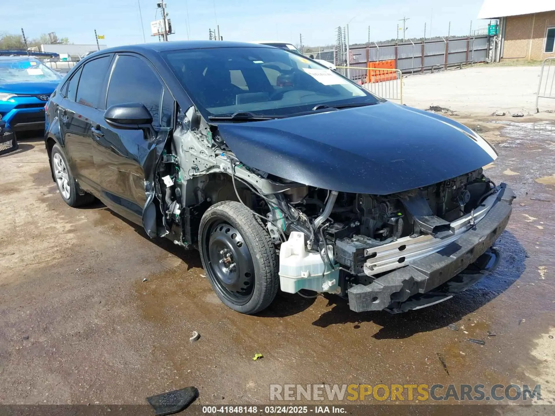 1 Photograph of a damaged car JTDEPRAE1LJ066538 TOYOTA COROLLA 2020