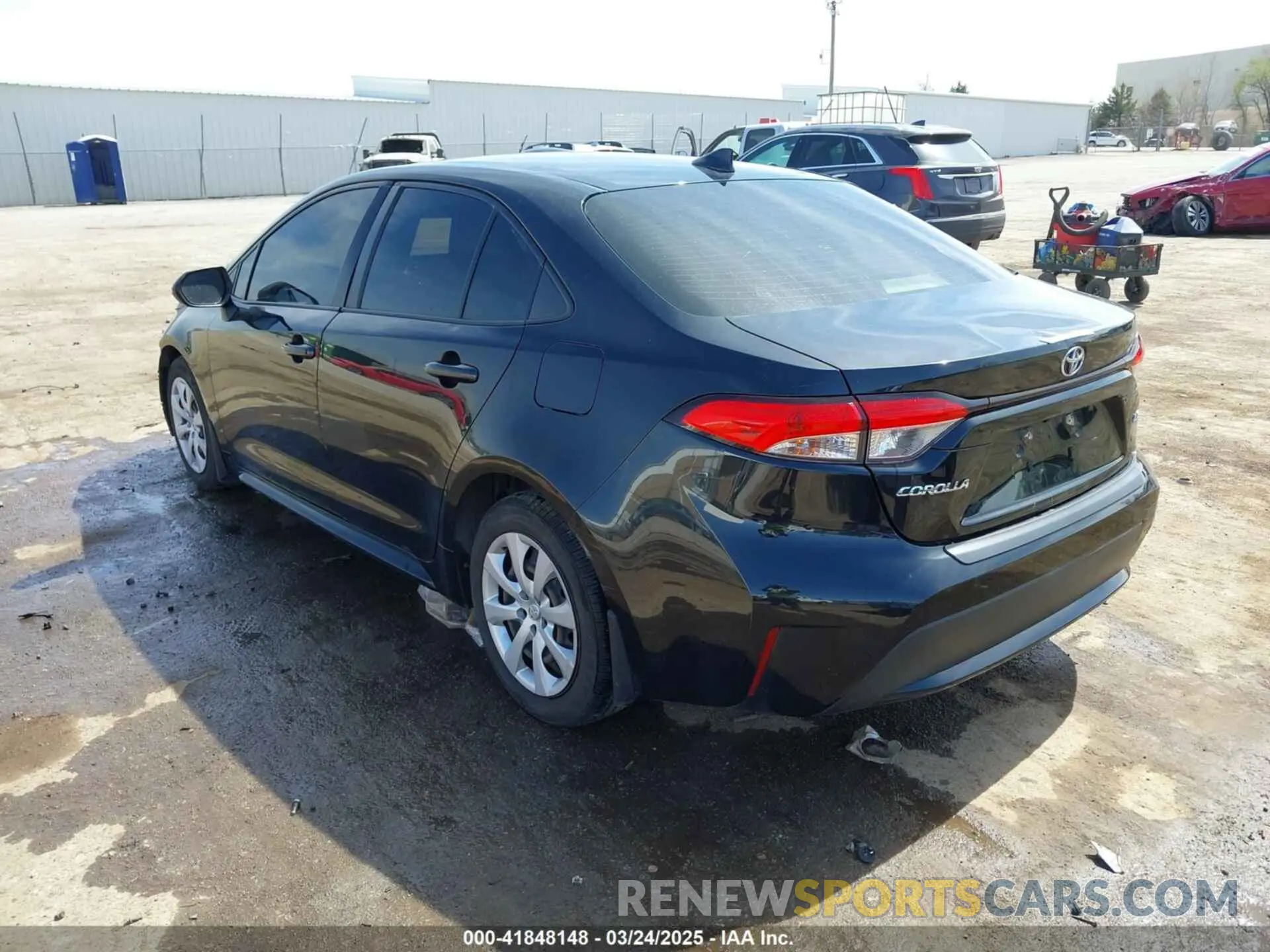 3 Photograph of a damaged car JTDEPRAE1LJ066538 TOYOTA COROLLA 2020