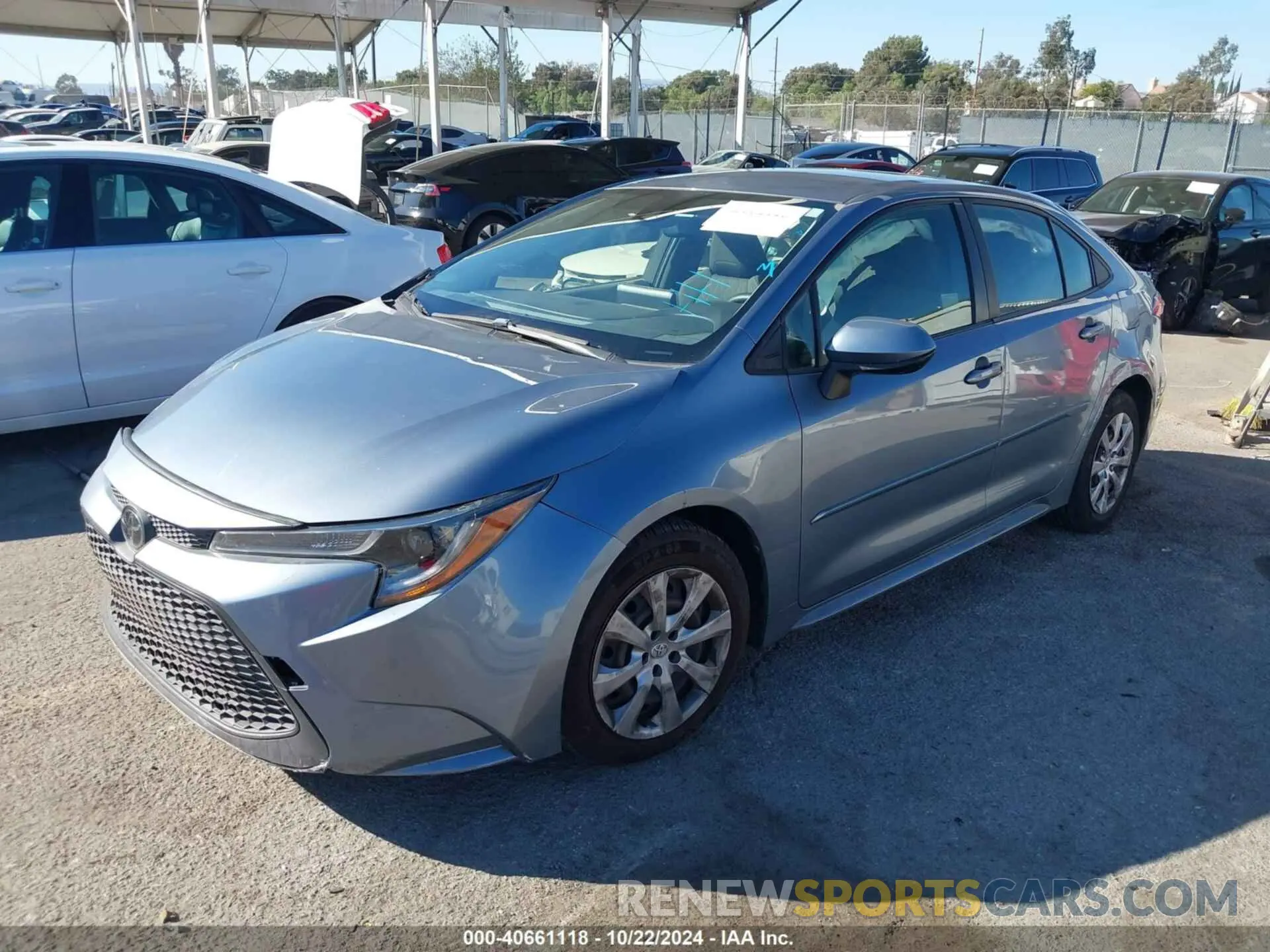 2 Photograph of a damaged car JTDEPRAE1LJ069522 TOYOTA COROLLA 2020