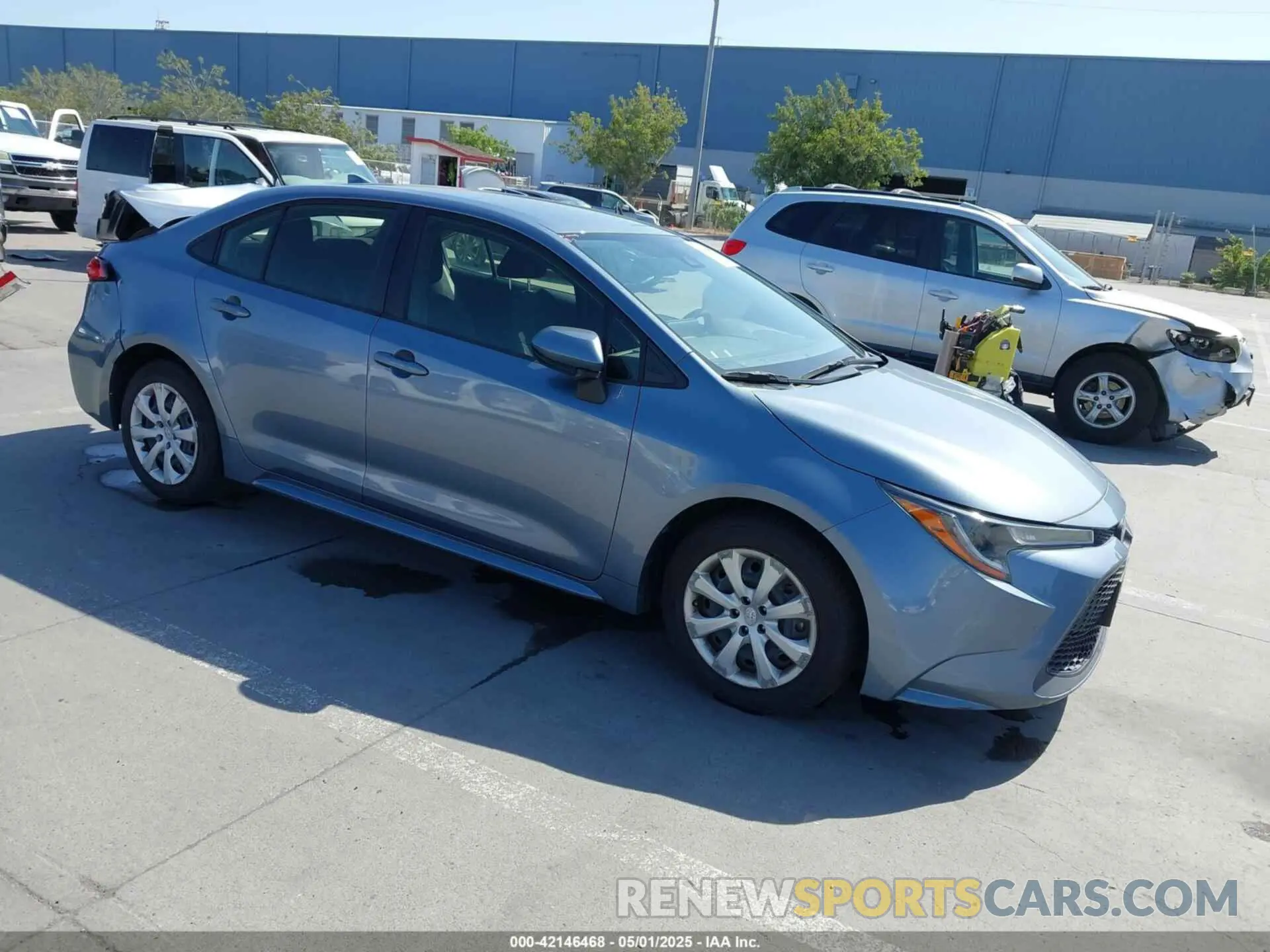1 Photograph of a damaged car JTDEPRAE1LJ070511 TOYOTA COROLLA 2020