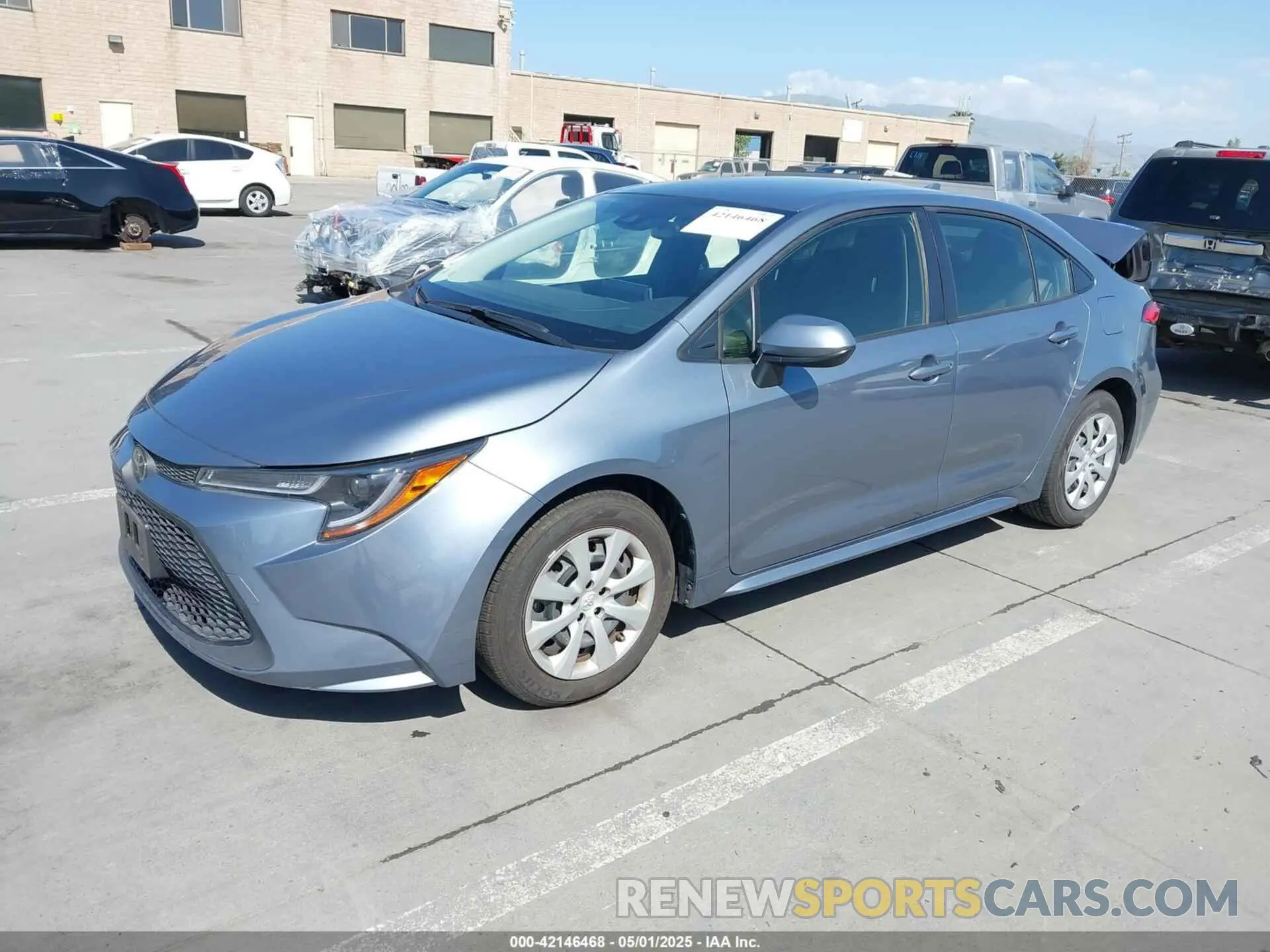 2 Photograph of a damaged car JTDEPRAE1LJ070511 TOYOTA COROLLA 2020