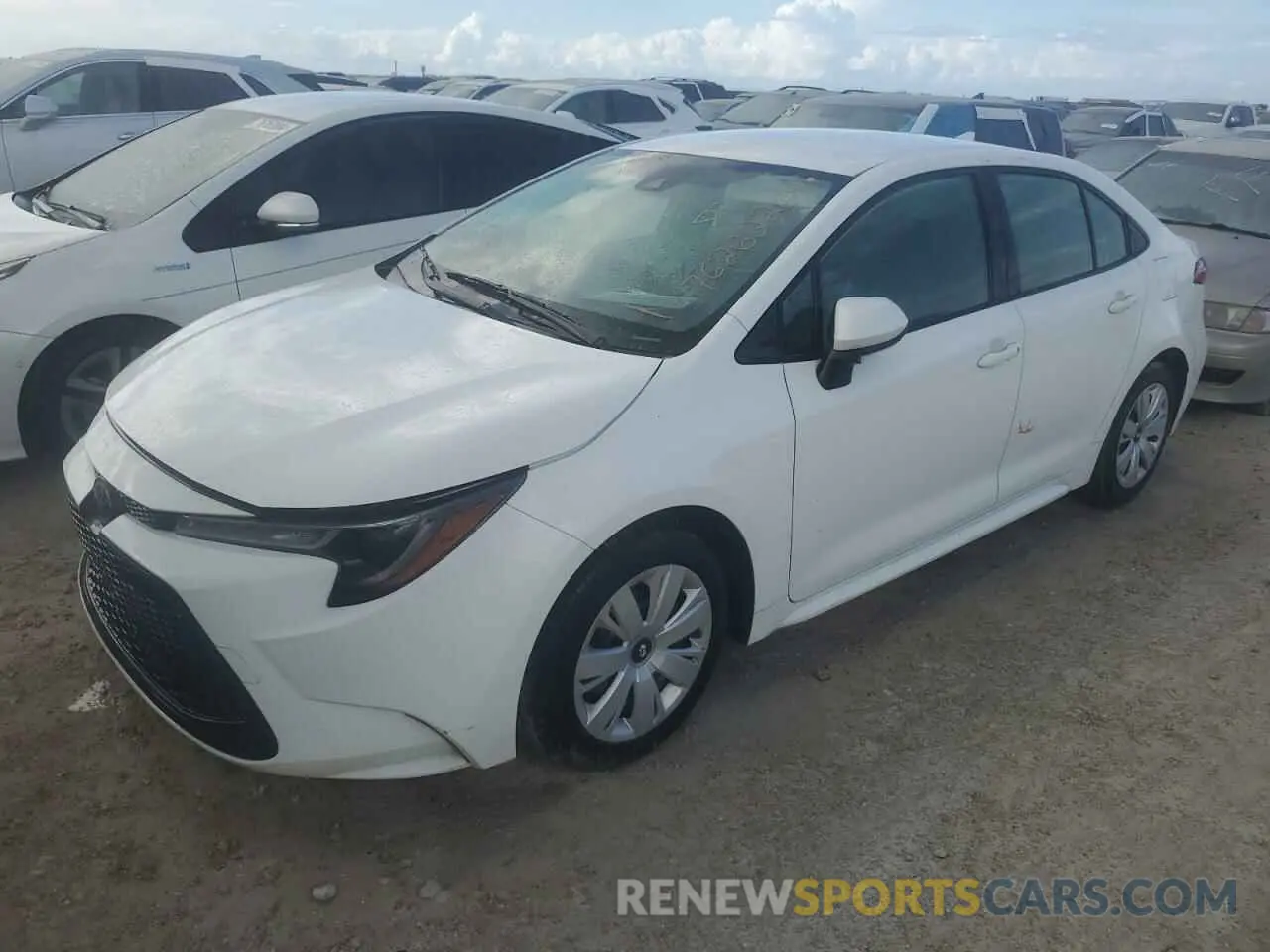 1 Photograph of a damaged car JTDEPRAE1LJ072288 TOYOTA COROLLA 2020