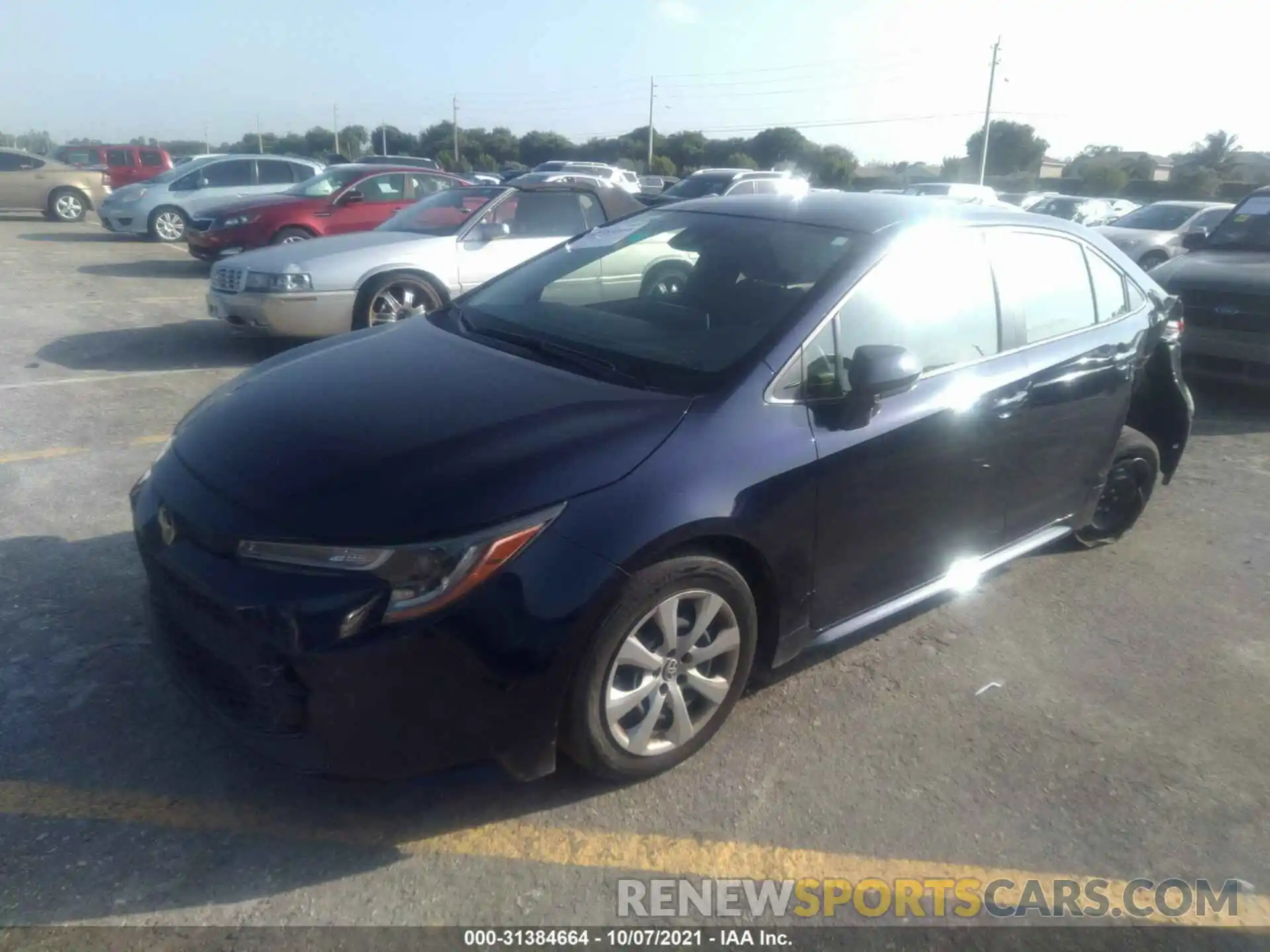 2 Photograph of a damaged car JTDEPRAE1LJ073957 TOYOTA COROLLA 2020