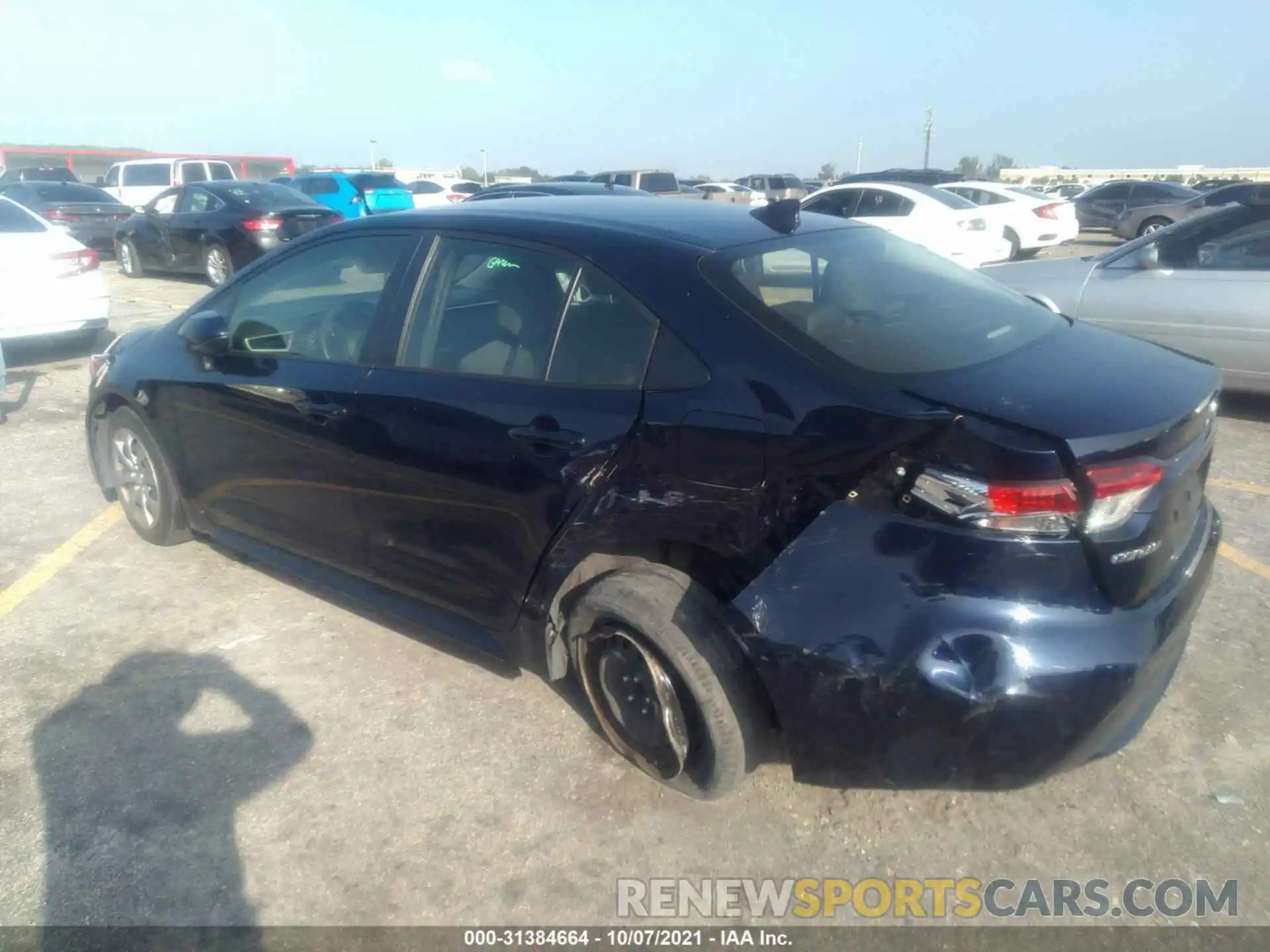 3 Photograph of a damaged car JTDEPRAE1LJ073957 TOYOTA COROLLA 2020