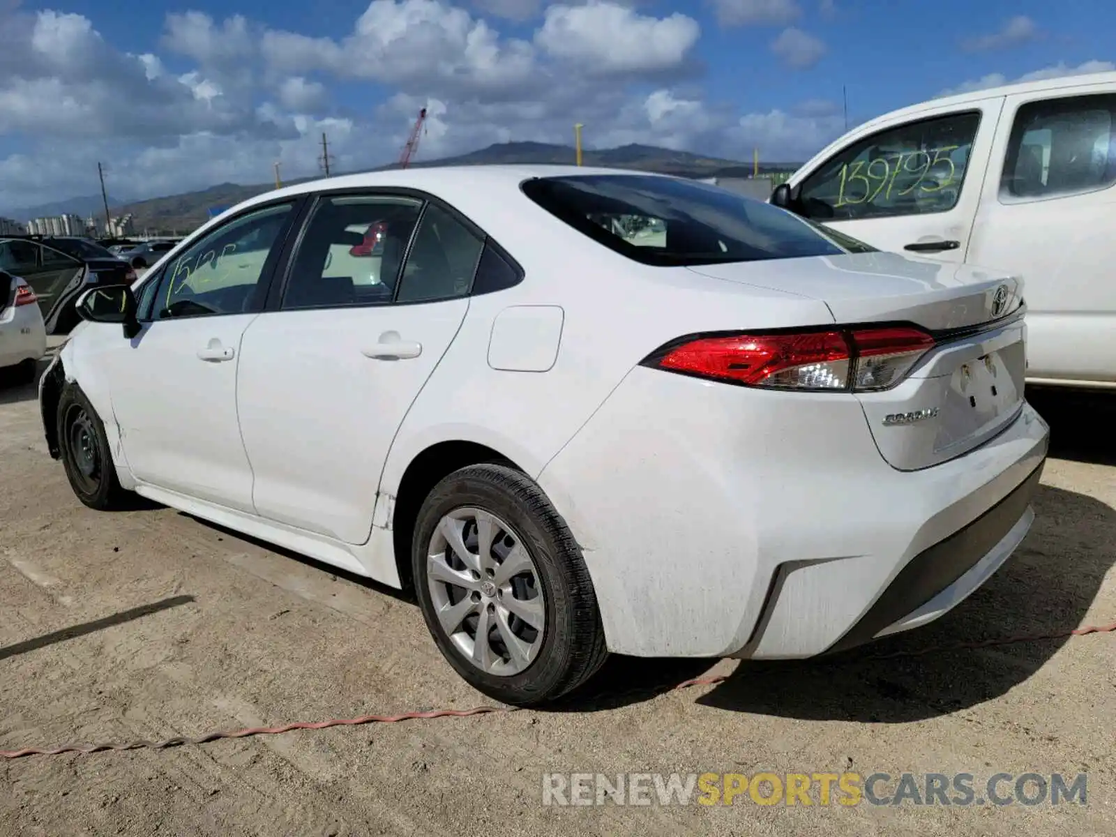 3 Photograph of a damaged car JTDEPRAE1LJ079726 TOYOTA COROLLA 2020