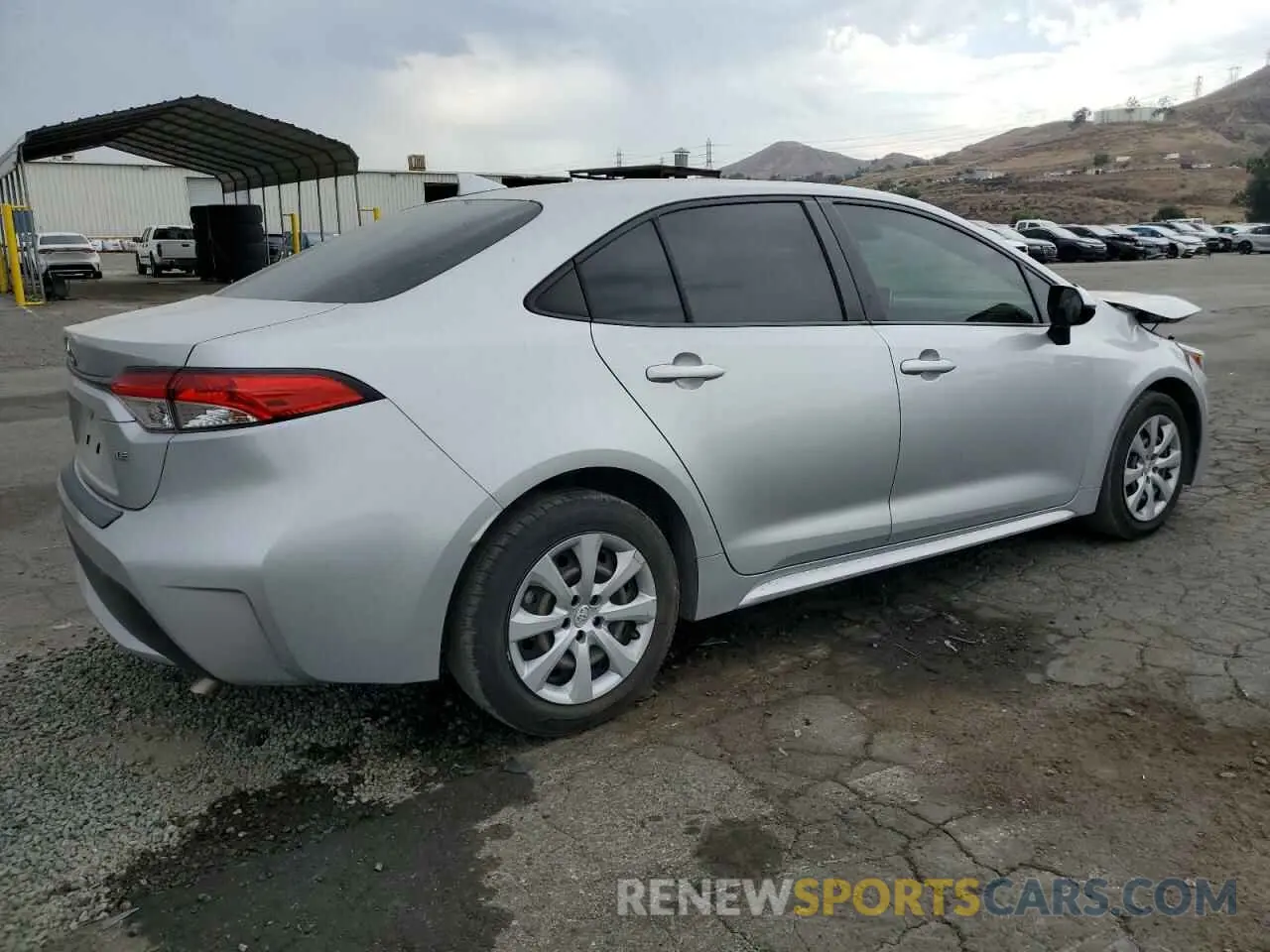 3 Photograph of a damaged car JTDEPRAE1LJ080732 TOYOTA COROLLA 2020