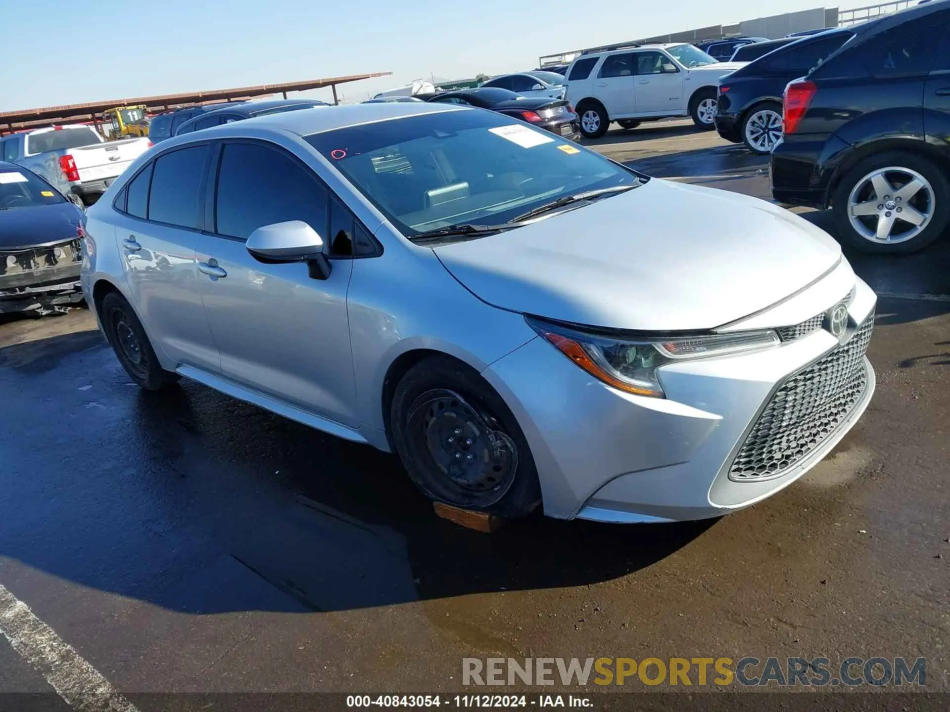 1 Photograph of a damaged car JTDEPRAE1LJ087650 TOYOTA COROLLA 2020
