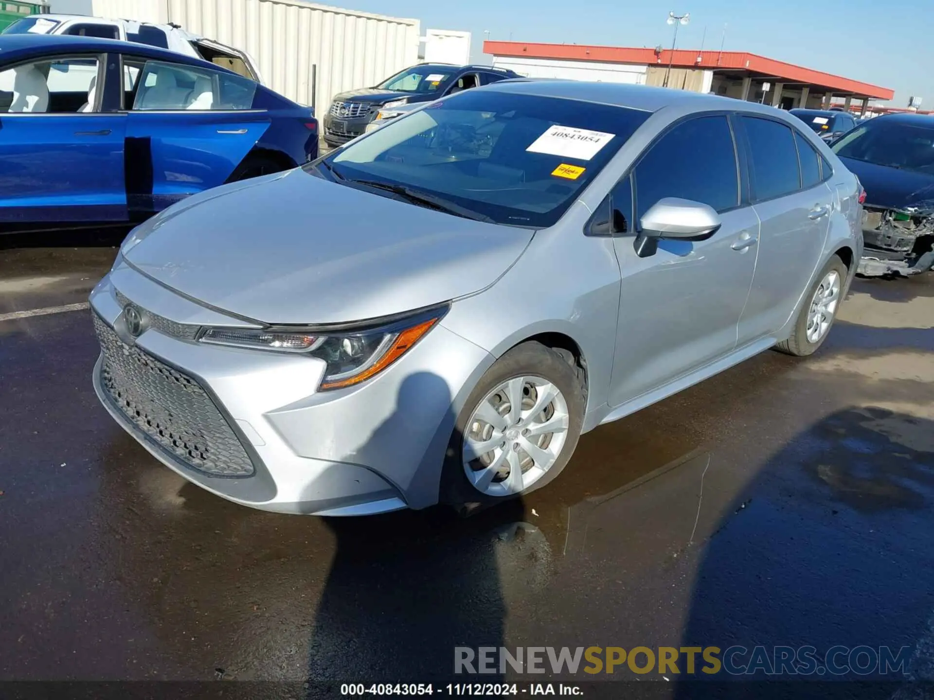 2 Photograph of a damaged car JTDEPRAE1LJ087650 TOYOTA COROLLA 2020
