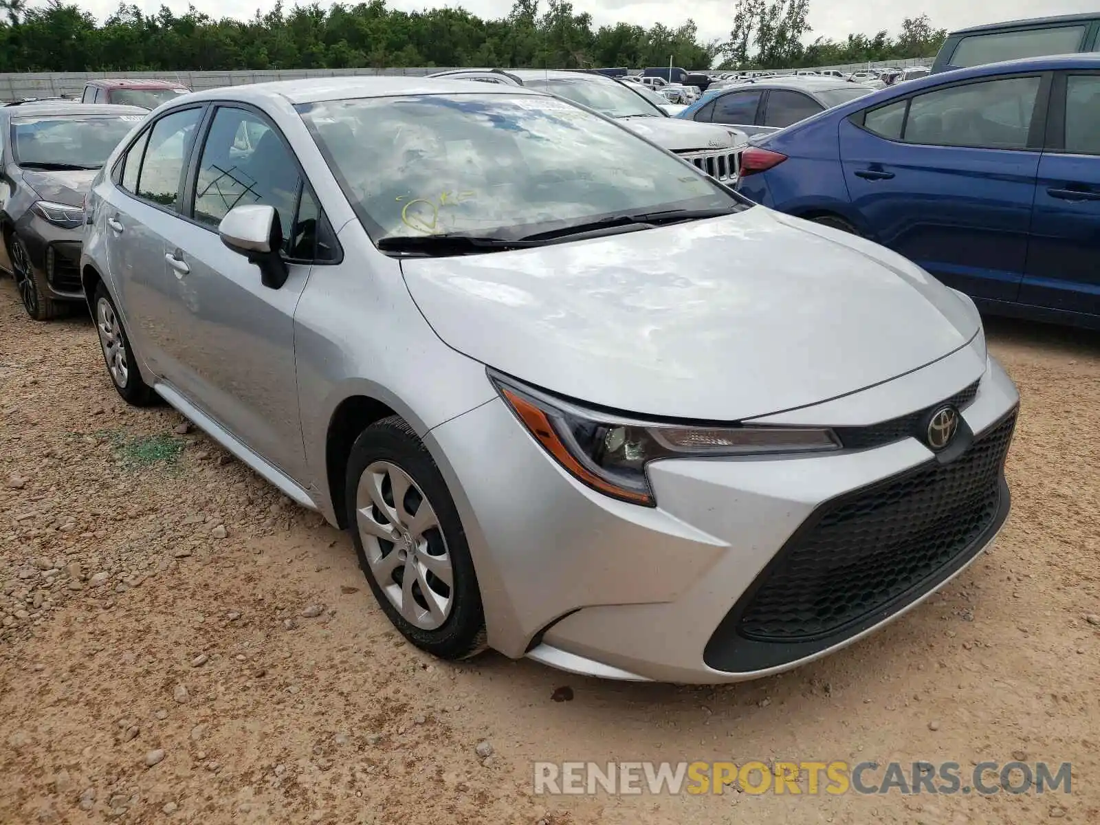 1 Photograph of a damaged car JTDEPRAE1LJ088345 TOYOTA COROLLA 2020