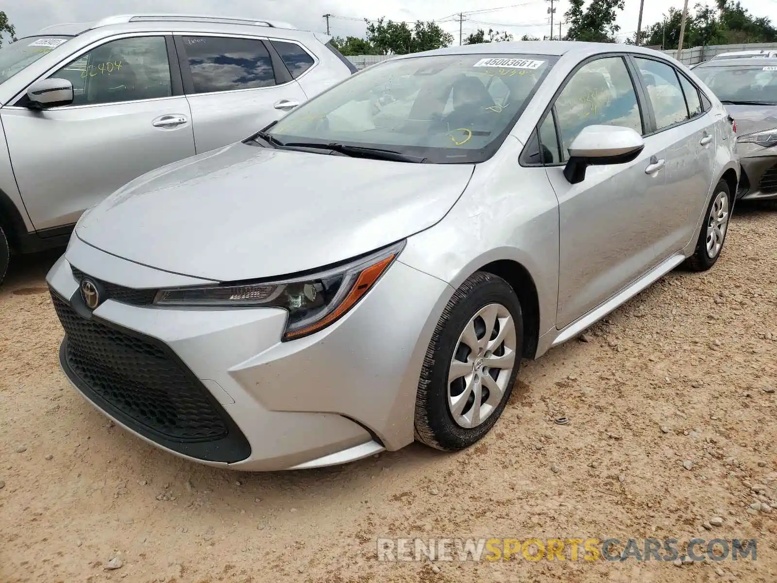 2 Photograph of a damaged car JTDEPRAE1LJ088345 TOYOTA COROLLA 2020