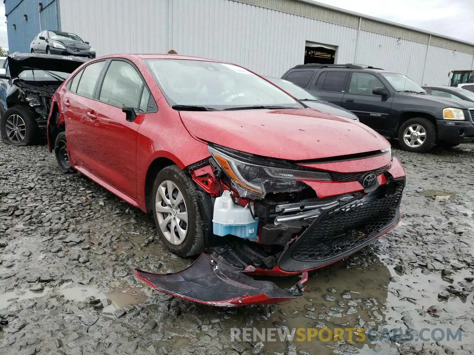 1 Photograph of a damaged car JTDEPRAE1LJ090368 TOYOTA COROLLA 2020