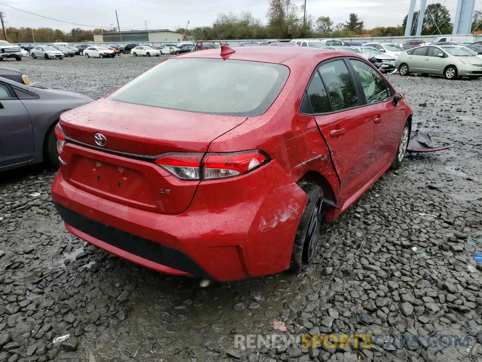 4 Photograph of a damaged car JTDEPRAE1LJ090368 TOYOTA COROLLA 2020