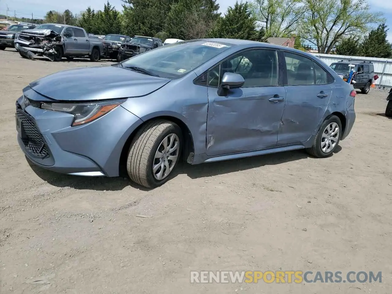1 Photograph of a damaged car JTDEPRAE1LJ091620 TOYOTA COROLLA 2020