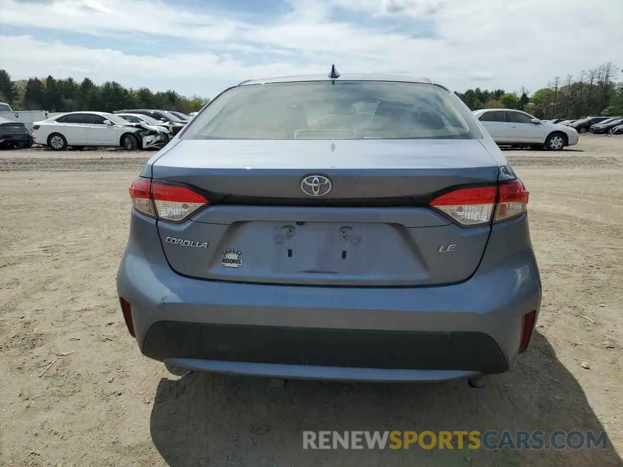 6 Photograph of a damaged car JTDEPRAE1LJ091620 TOYOTA COROLLA 2020