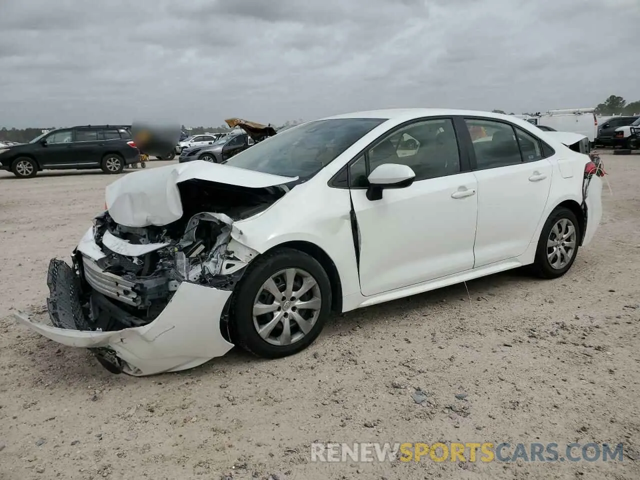 1 Photograph of a damaged car JTDEPRAE1LJ095232 TOYOTA COROLLA 2020