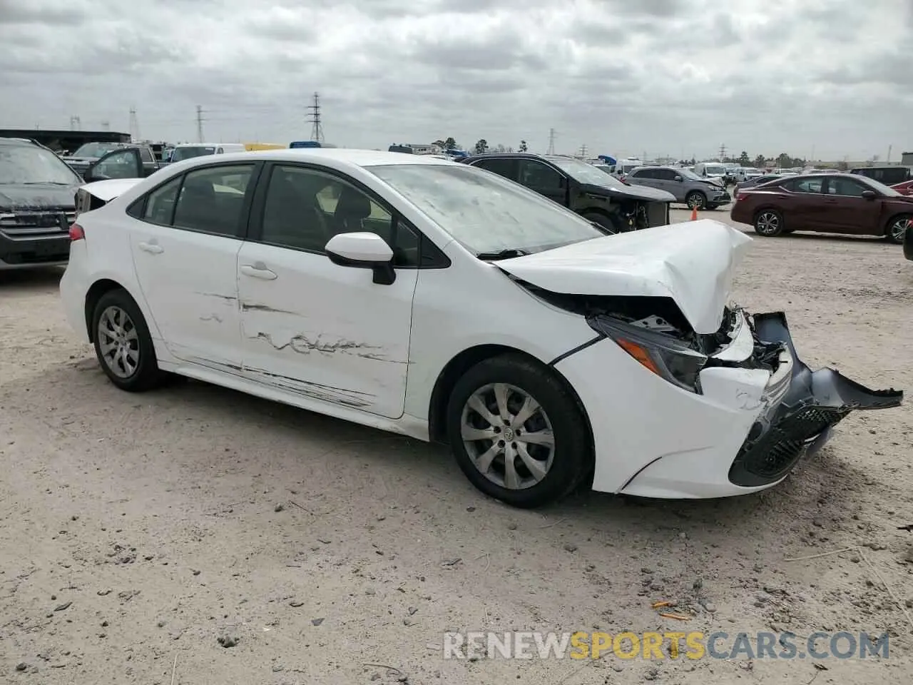 4 Photograph of a damaged car JTDEPRAE1LJ095232 TOYOTA COROLLA 2020
