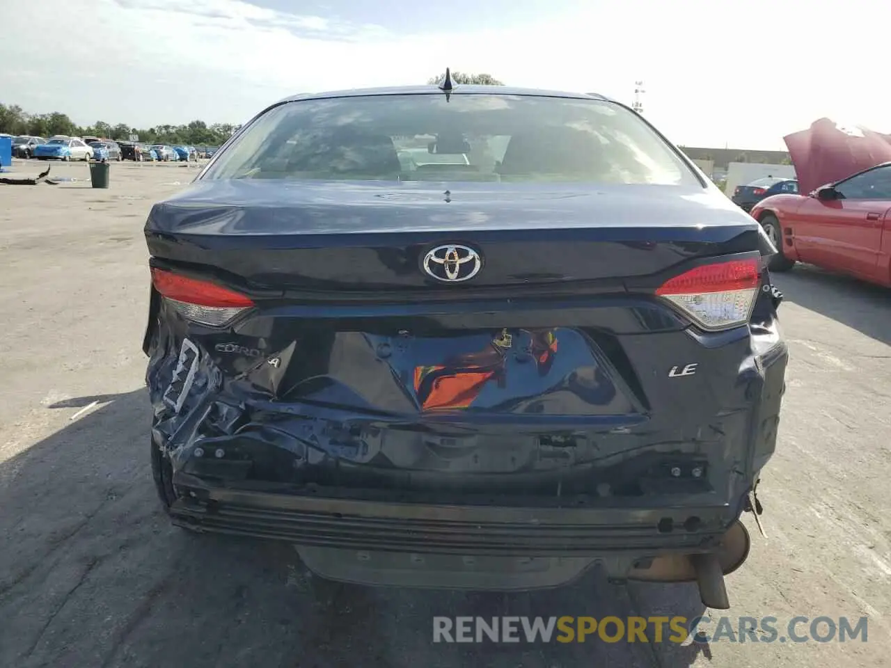 6 Photograph of a damaged car JTDEPRAE1LJ100865 TOYOTA COROLLA 2020