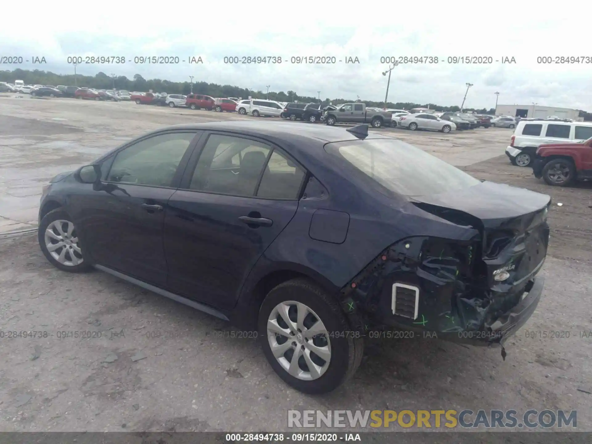 3 Photograph of a damaged car JTDEPRAE1LJ103863 TOYOTA COROLLA 2020