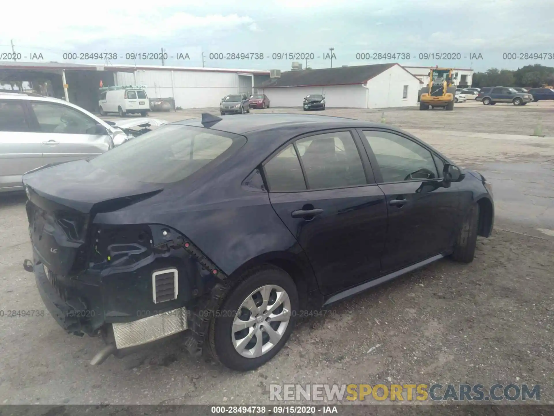 4 Photograph of a damaged car JTDEPRAE1LJ103863 TOYOTA COROLLA 2020