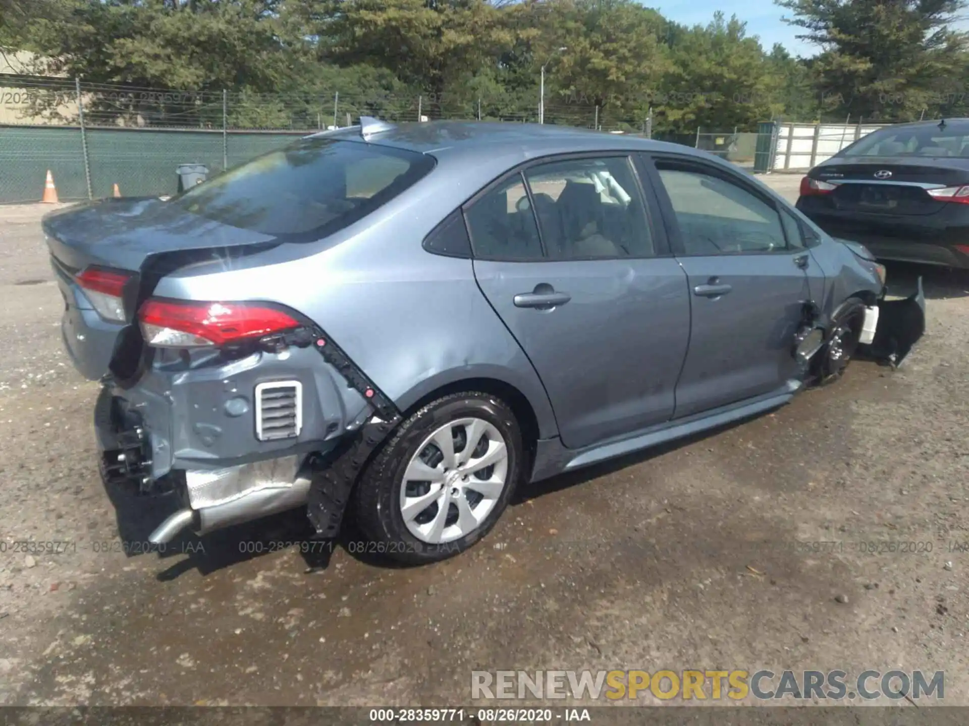 4 Photograph of a damaged car JTDEPRAE1LJ106150 TOYOTA COROLLA 2020