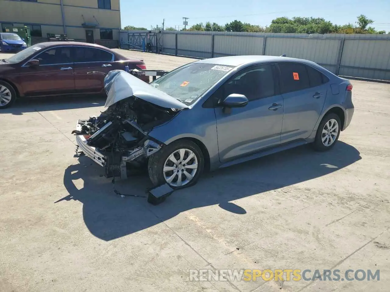 1 Photograph of a damaged car JTDEPRAE1LJ107069 TOYOTA COROLLA 2020