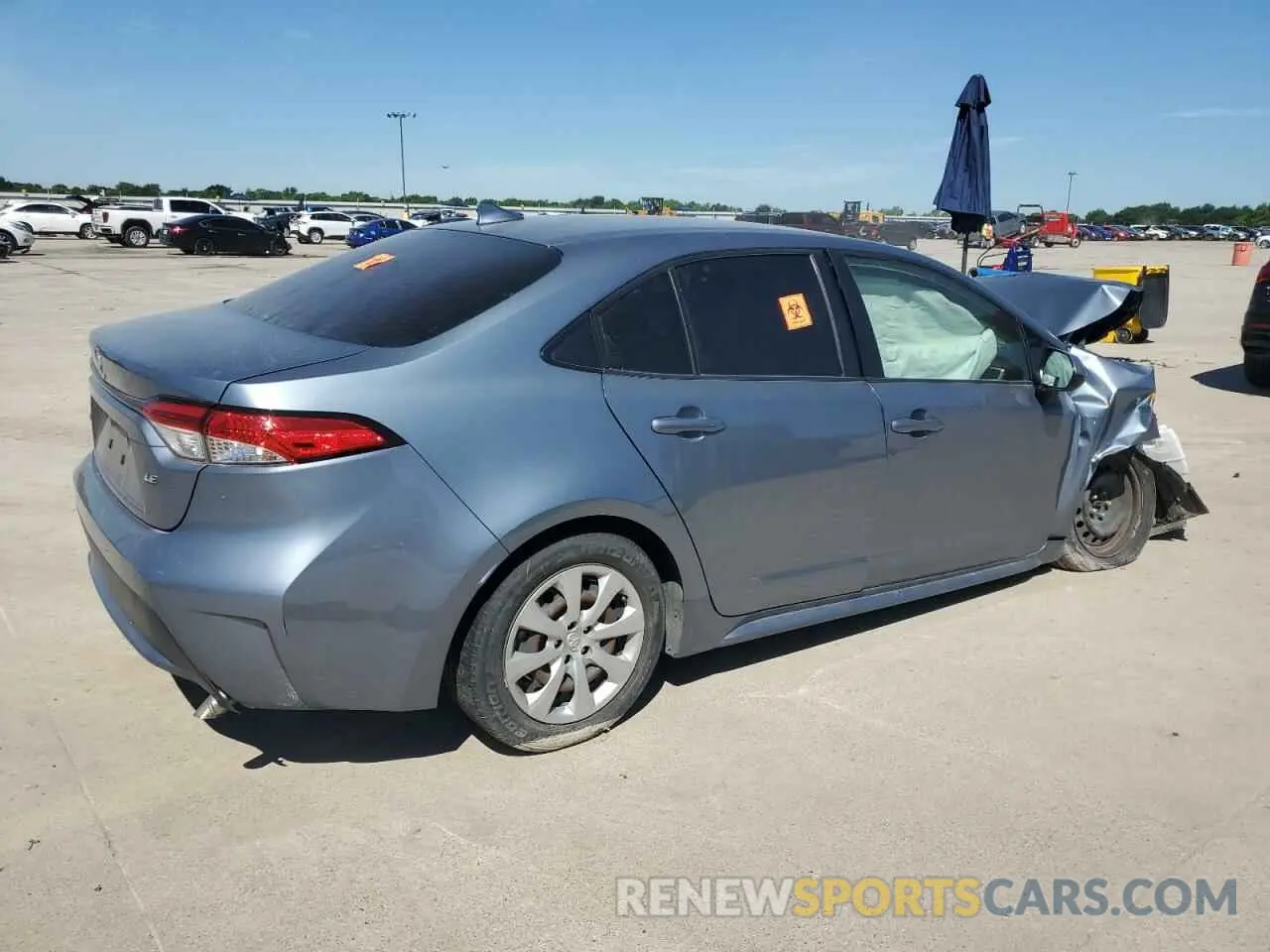 3 Photograph of a damaged car JTDEPRAE1LJ107069 TOYOTA COROLLA 2020