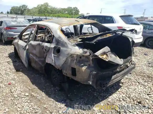 3 Photograph of a damaged car JTDEPRAE1LJ107489 TOYOTA COROLLA 2020