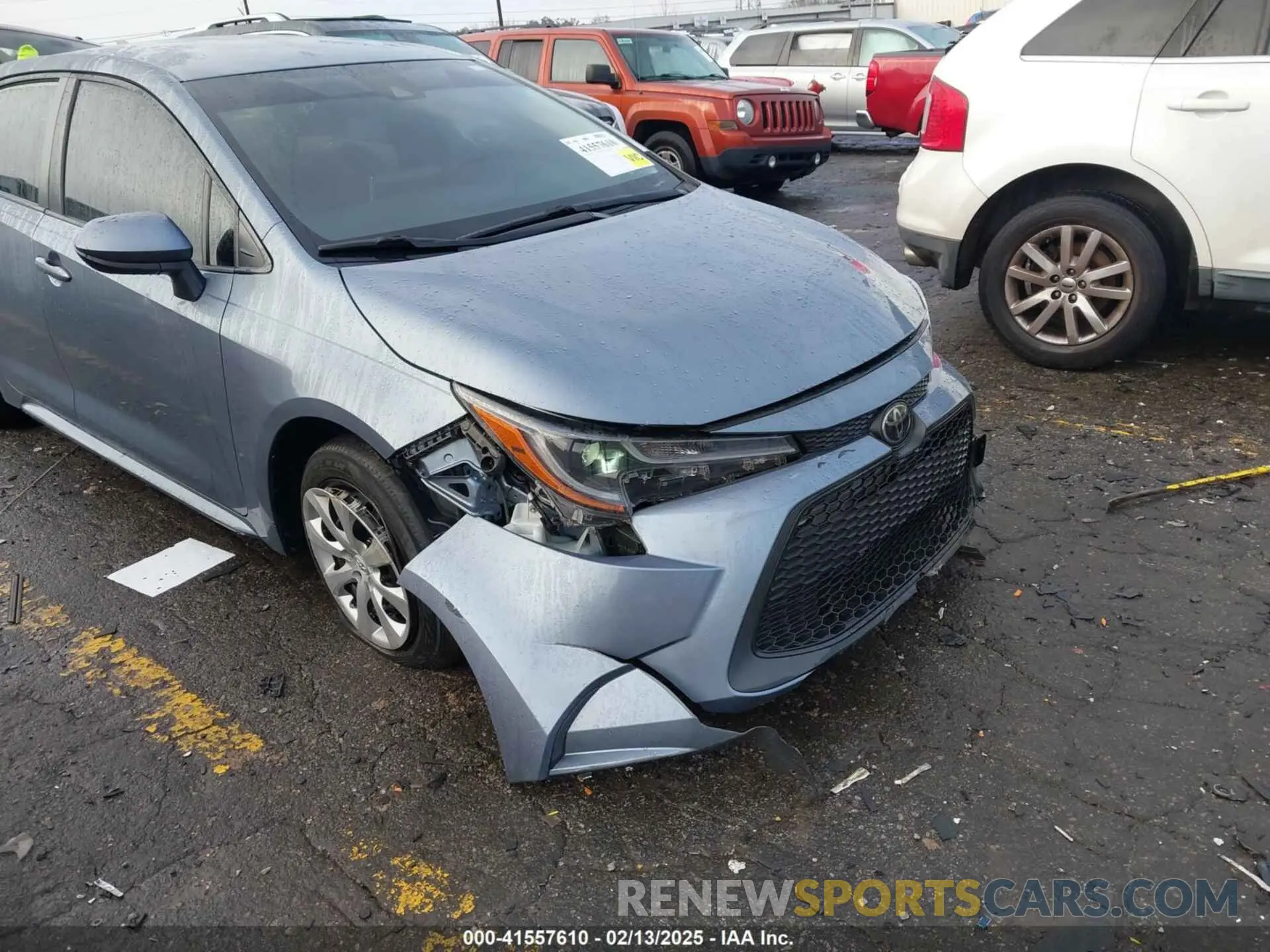 6 Photograph of a damaged car JTDEPRAE1LJ116791 TOYOTA COROLLA 2020