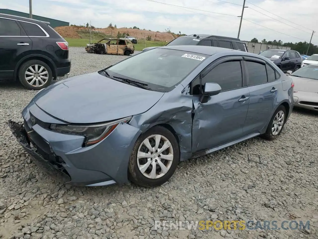 1 Photograph of a damaged car JTDEPRAE2LJ001617 TOYOTA COROLLA 2020