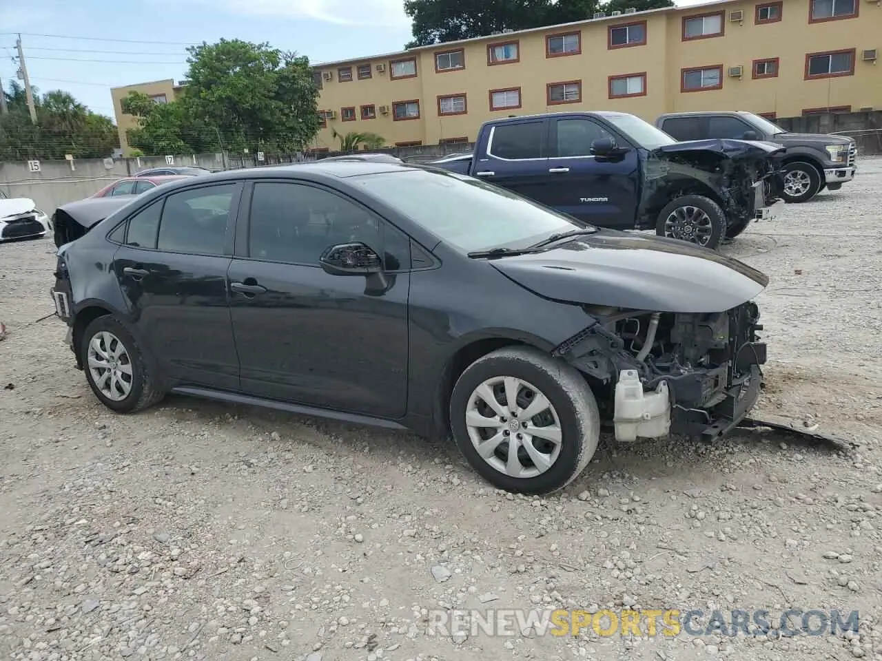 4 Photograph of a damaged car JTDEPRAE2LJ003769 TOYOTA COROLLA 2020