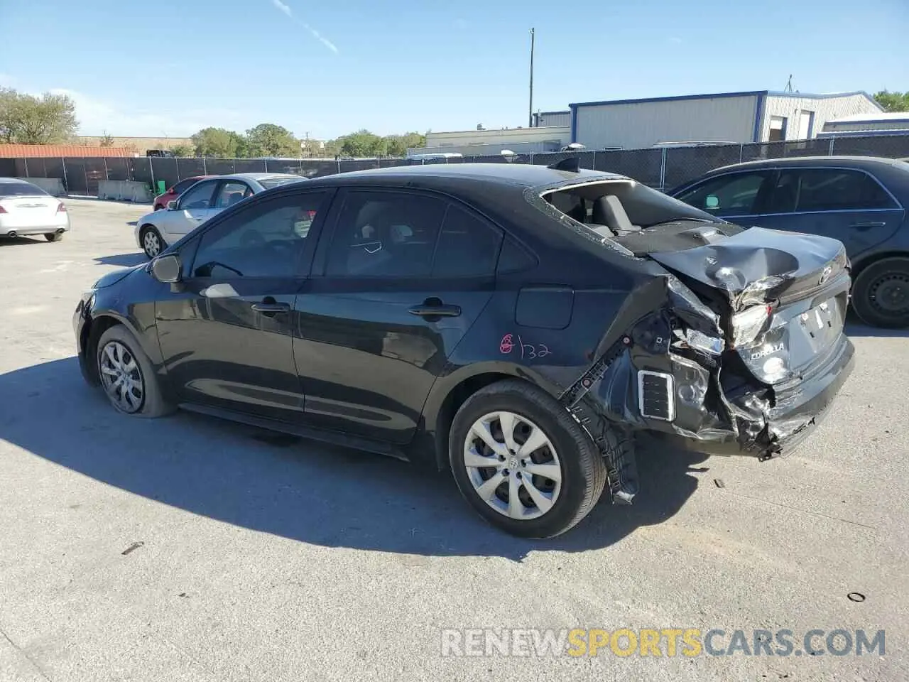 2 Photograph of a damaged car JTDEPRAE2LJ013086 TOYOTA COROLLA 2020