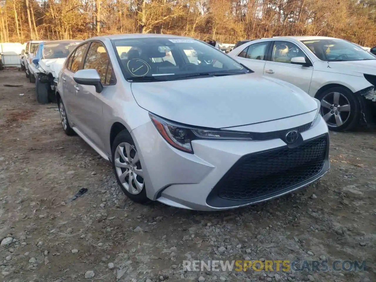 1 Photograph of a damaged car JTDEPRAE2LJ019423 TOYOTA COROLLA 2020